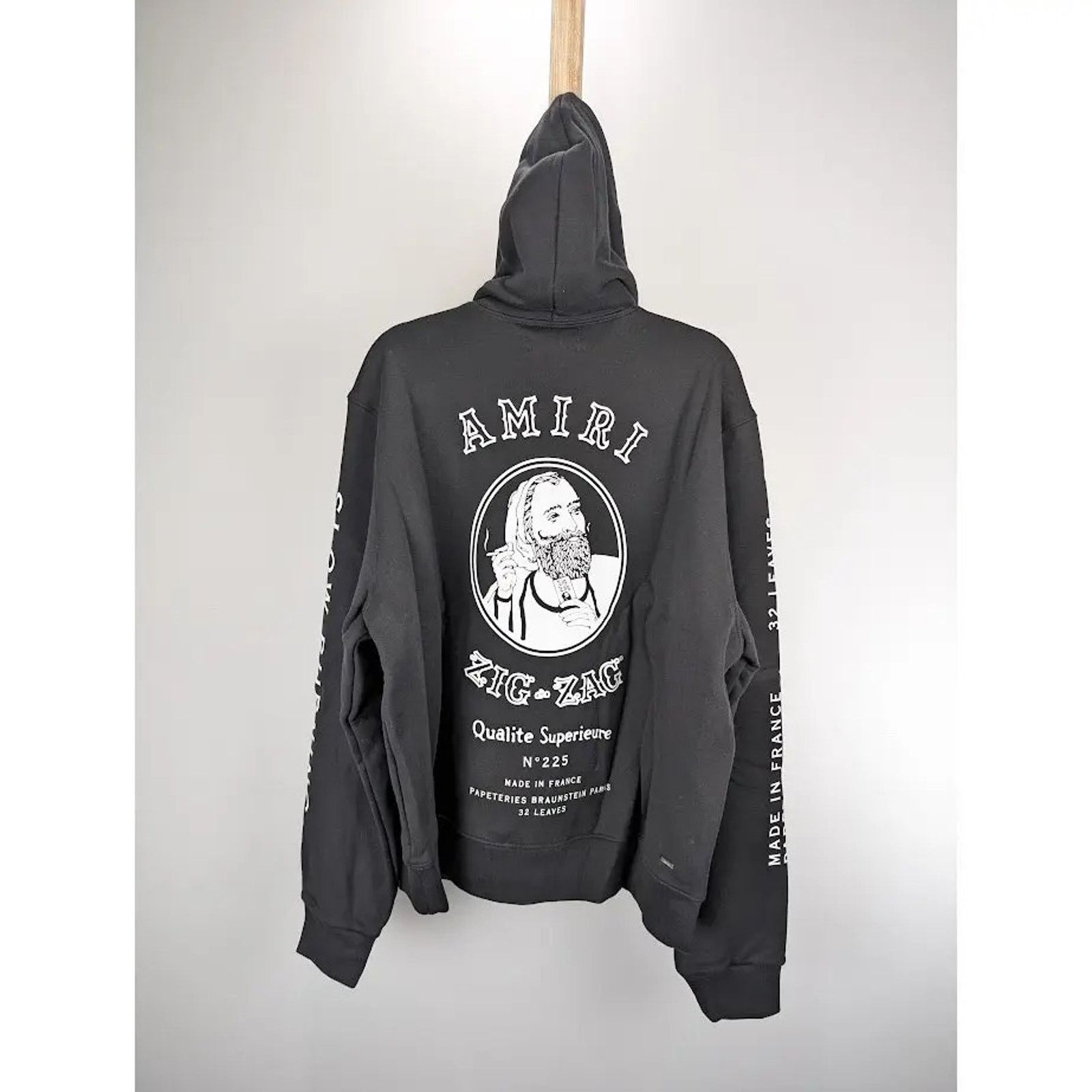 Amiri o1rshd1 Amiri x Zig Zag Hoodie in Black Size US XXL / EU 58 / 5 - 15 Thumbnail