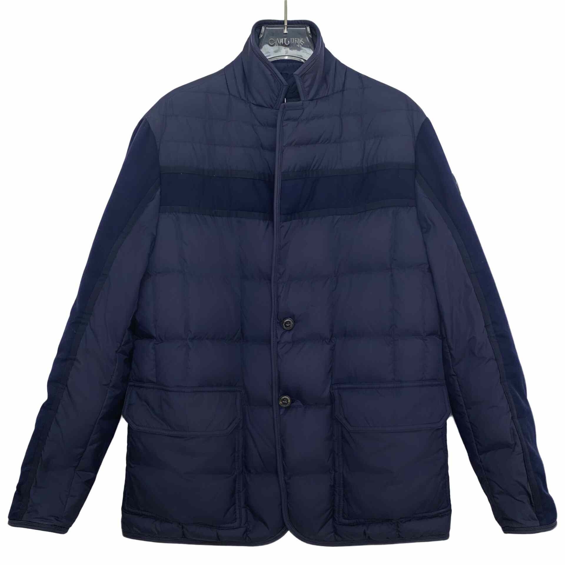 Moncler Moncler Blue Heavy Coat S Men Size US S / EU 44-46 / 1 - 1 Thumbnail