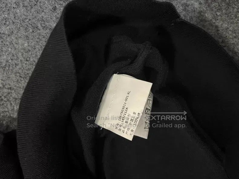 Givenchy Givenchy Black Dog Head Embroidered Knit Sweater Size US XL / EU 56 / 4 - 4 Thumbnail