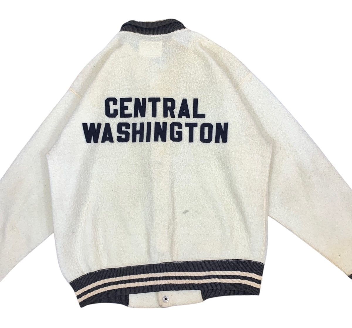 VINTAGE 50s CHAMPION CENTRAL WASHINGTON KNITTED SWEATER