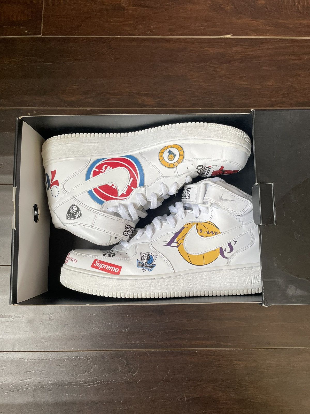 Nike × Supreme Nike Supreme X Nba X Airforce 1 Mid 07 Size US 10.5 / EU 43-44 - 1 Thumbnail