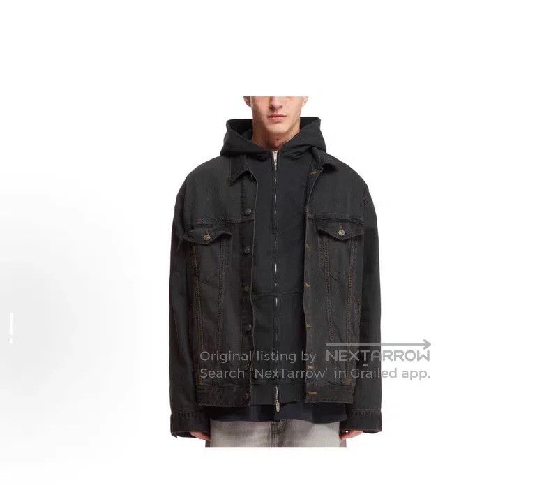 Balenciaga Balenciaga Multi-layer Denim Jacket Size US XL / EU 56 / 4 - 4 Thumbnail