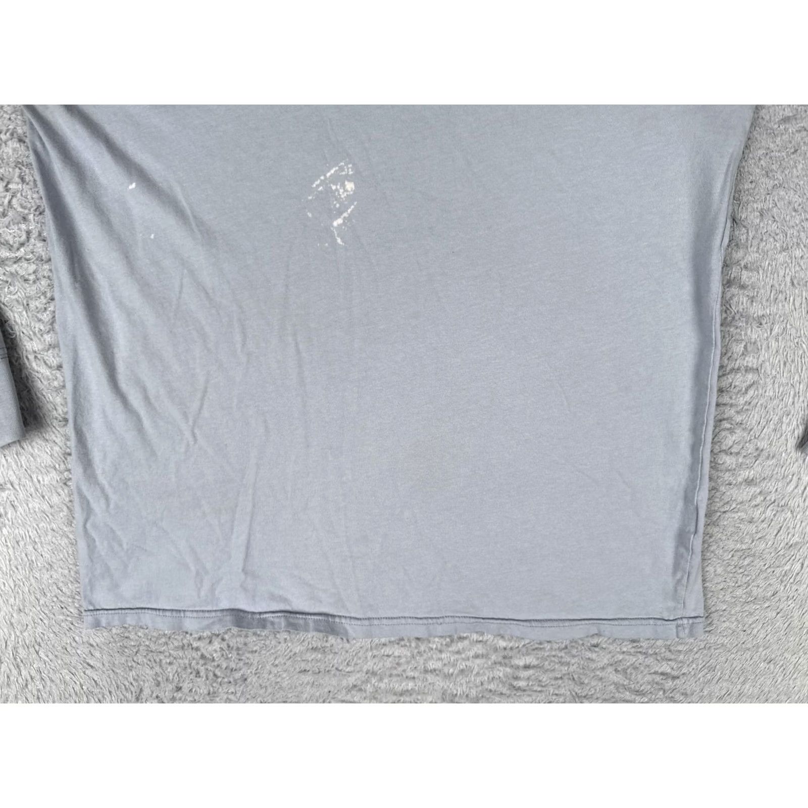 The North Face The North Face Mens Medium Gray Crew Neck Long Sleeve Box Logo Tagless Tee Size US M / EU 48-50 / 2 - 5 Thumbnail