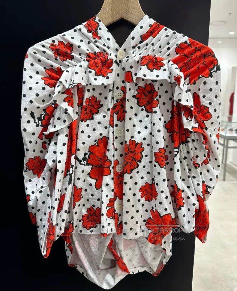 Comme des Garcons Comme Des Garcons Printed polka dot cardigan Size M / US 6-8 / IT 42-44 - 1 Thumbnail