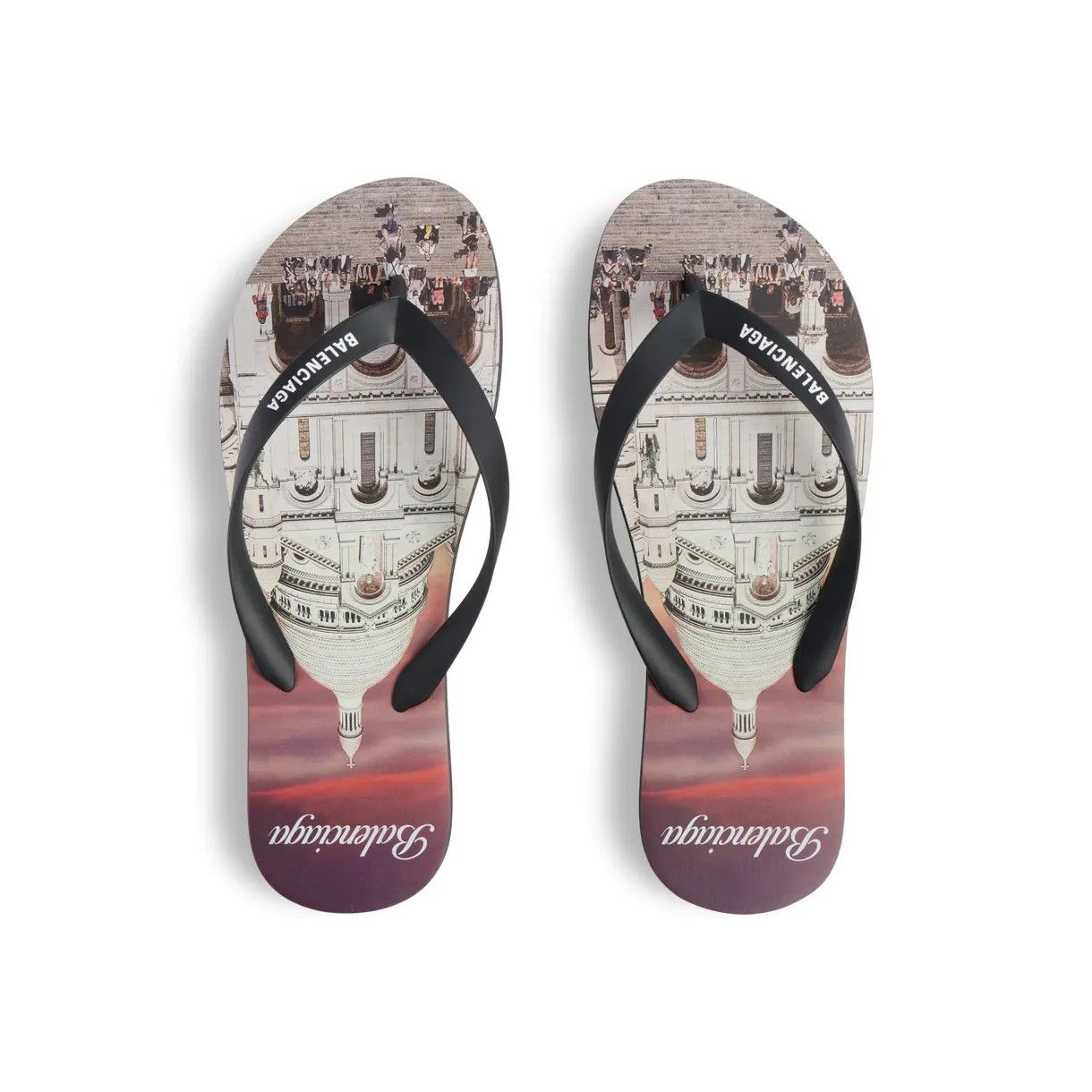 Balenciaga o1loc1c0925 812925 Souvenir Thong Sandals in Multicolor Size US 10 / EU 43 - 1 Thumbnail