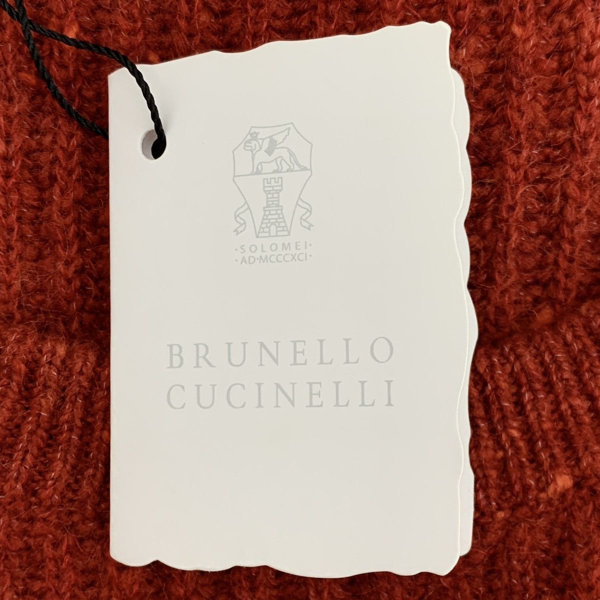 Brunello Cucinelli Brunello Cucinelli Red Wool Long Sleeve Knit Sweater K26WX Size M / US 6-8 / IT 42-44 - 8 Thumbnail