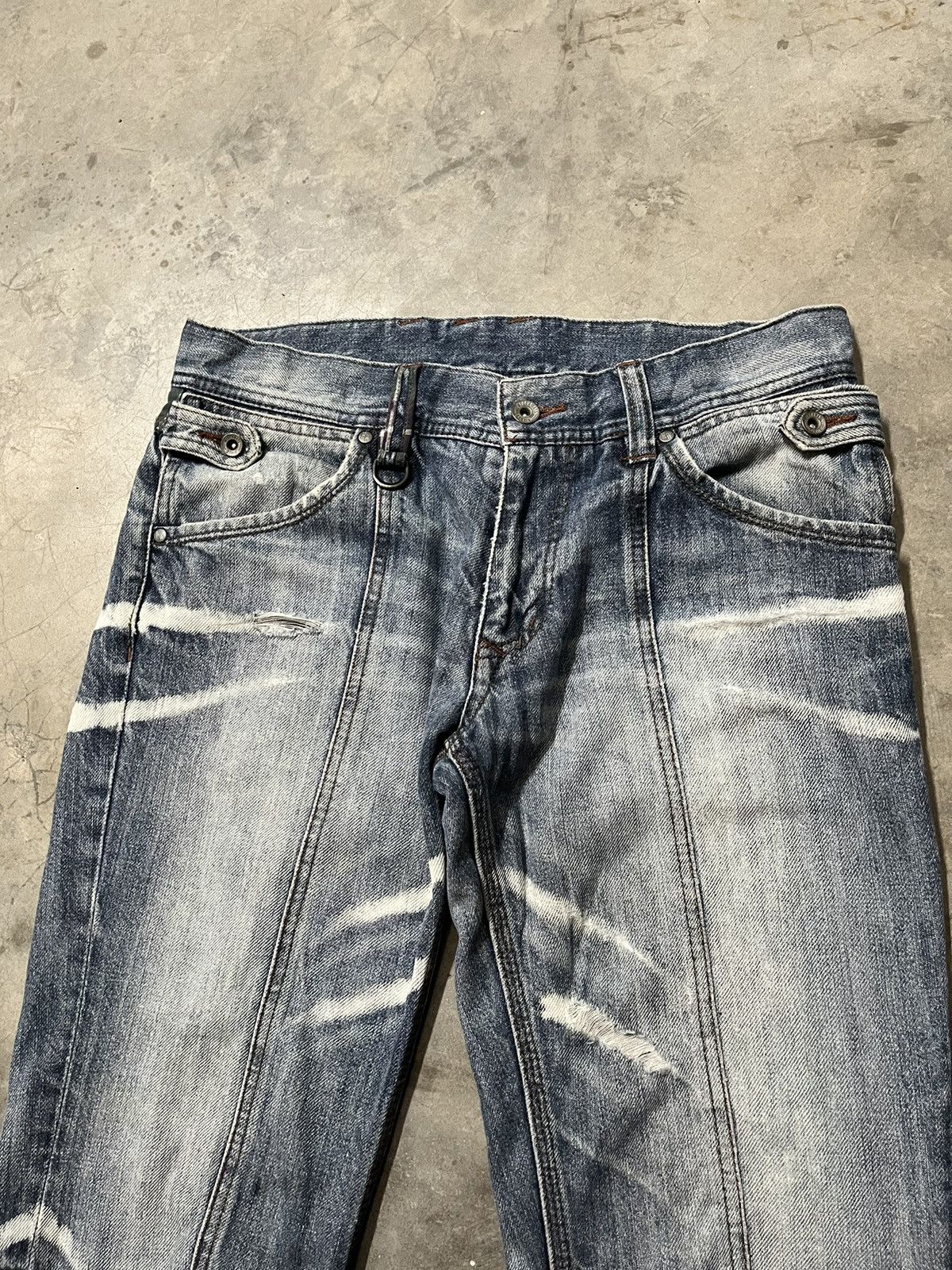 If Six Was Nine Japanese Nicole hideways distressed faded punk jeans Size US 31 - 4 Thumbnail