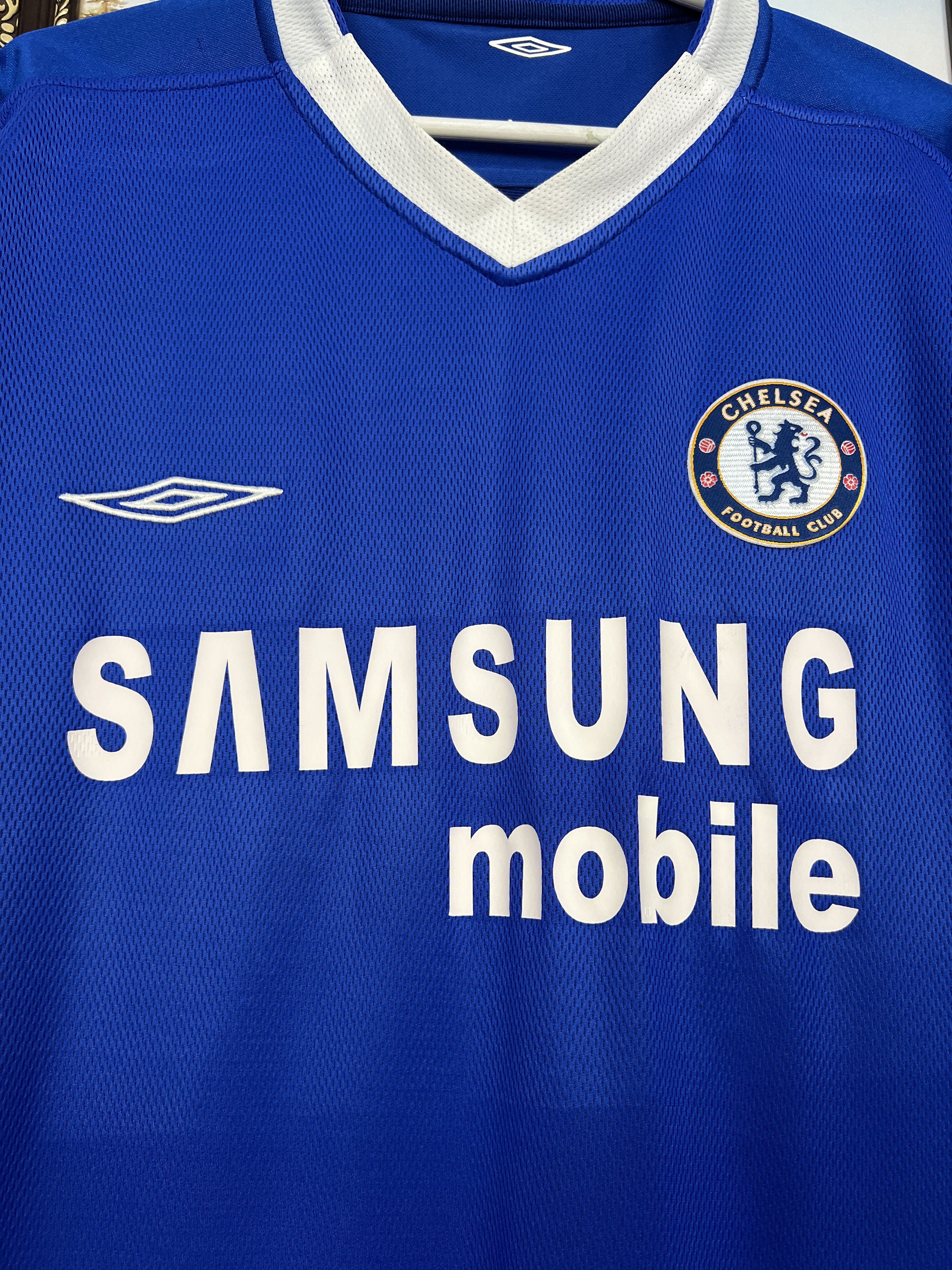 Umbro Chelsea Special football shirt 2005 Soccer Umbro Blue Jersey Size US XL / EU 56 / 4 - 5 Thumbnail
