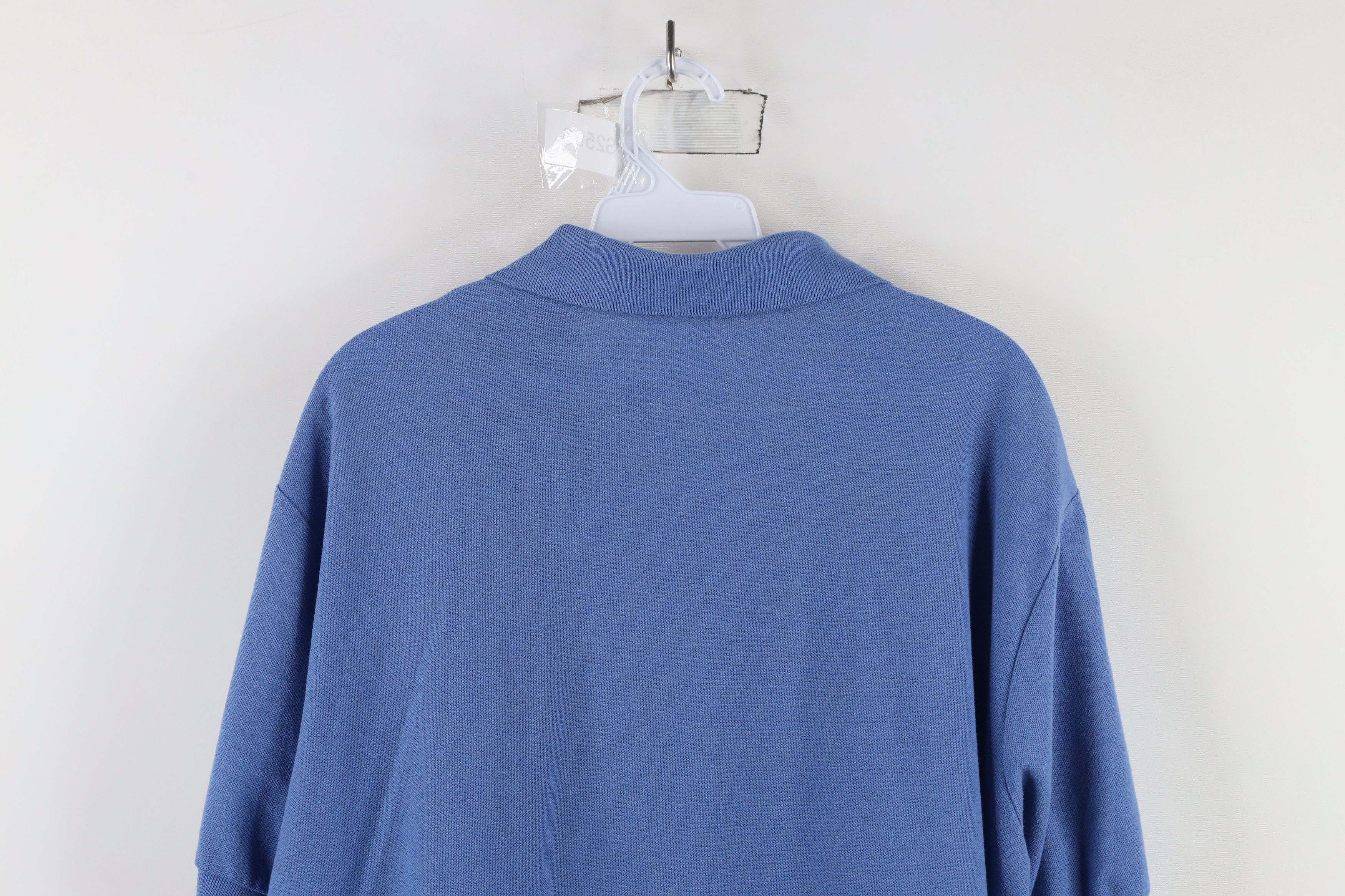 Levi's × Vintage Vintage 80s 90s Levis Spell Out Collared Polo Shirt Blue Size US L / EU 52-54 / 3 - 11 Thumbnail