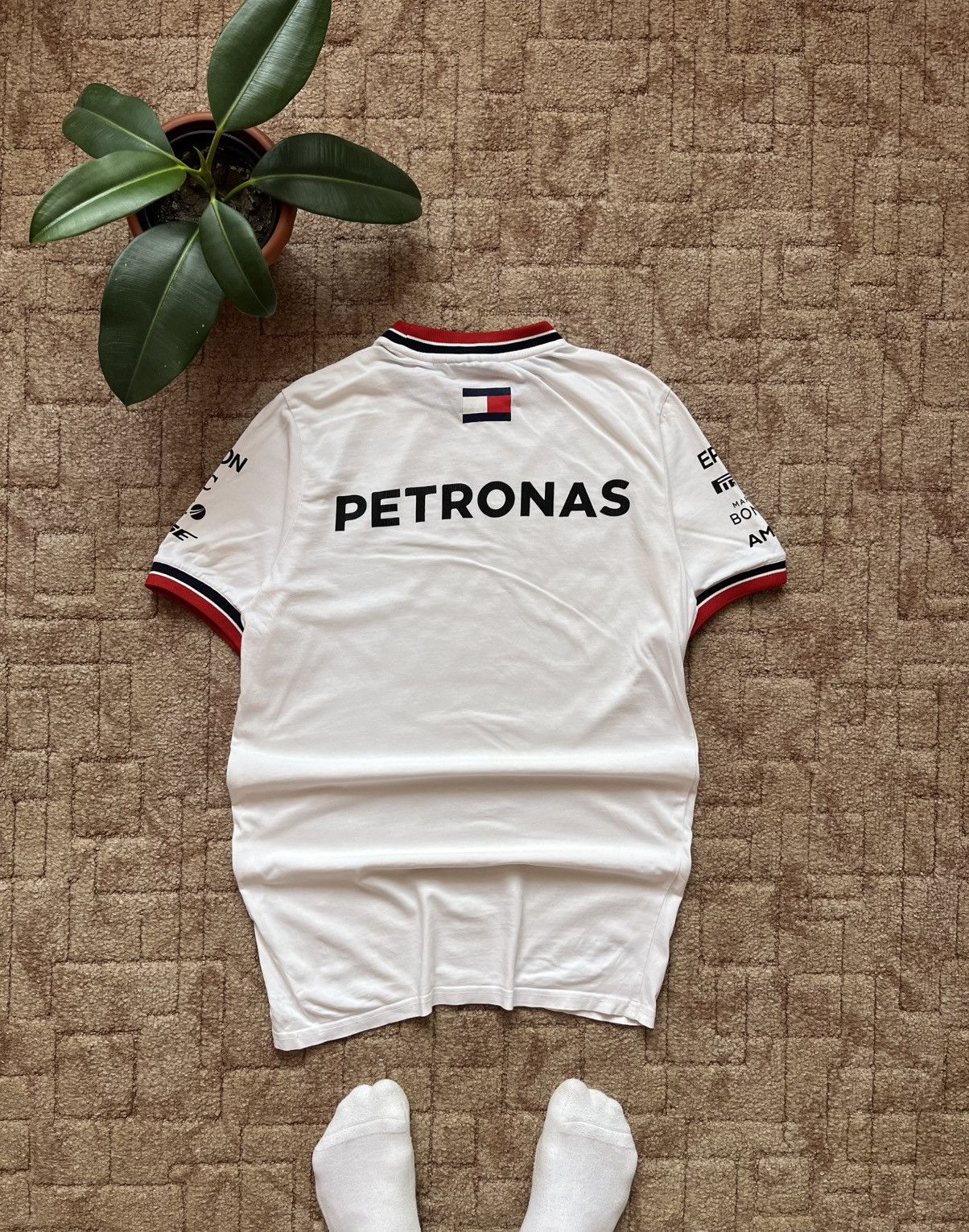 Mercedes-Benz Vintage Mercedes-Benz Amg F1 Racing Team Petronas White Tee Size US XS / EU 42 / 0 - 4 Thumbnail