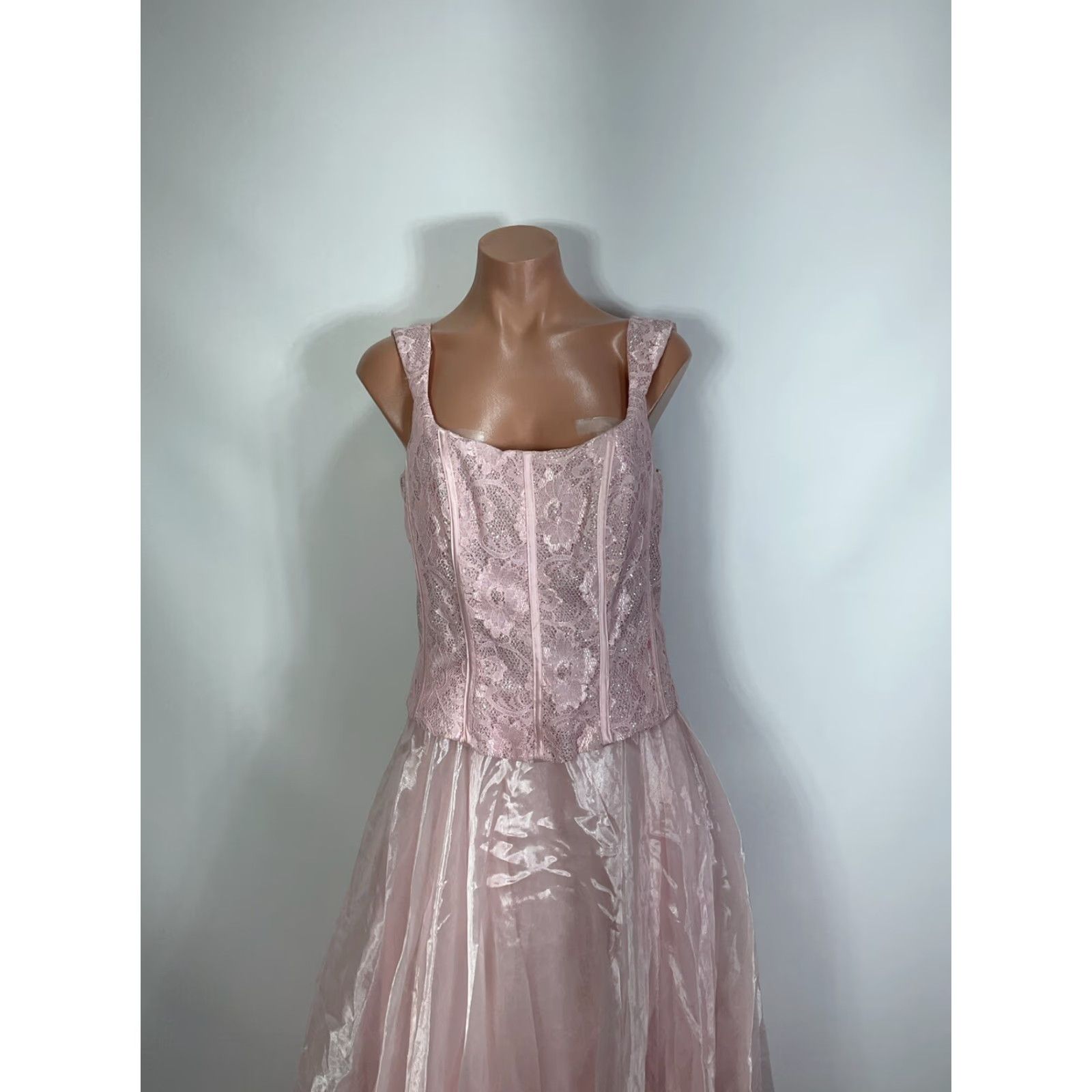 90s prom dress grunge 90s Prom Dress with Adjustable Straps  Whimsical Lace