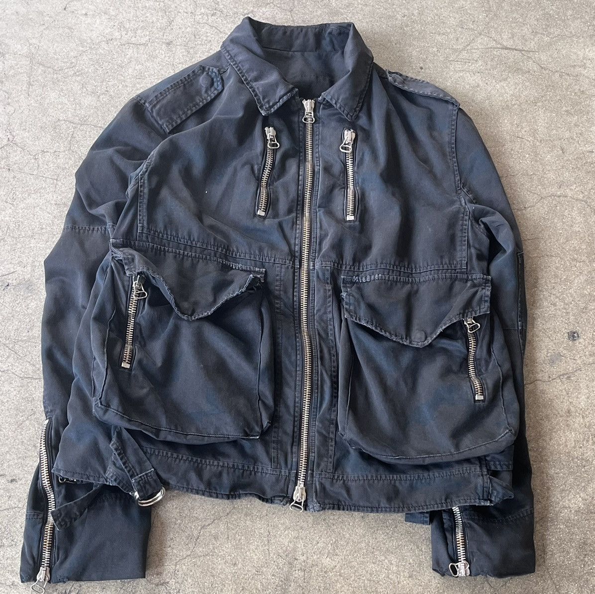 Balmain SS11 BALMAIN HOMME (Decarin) A2 MILITARY BIKER JACKET