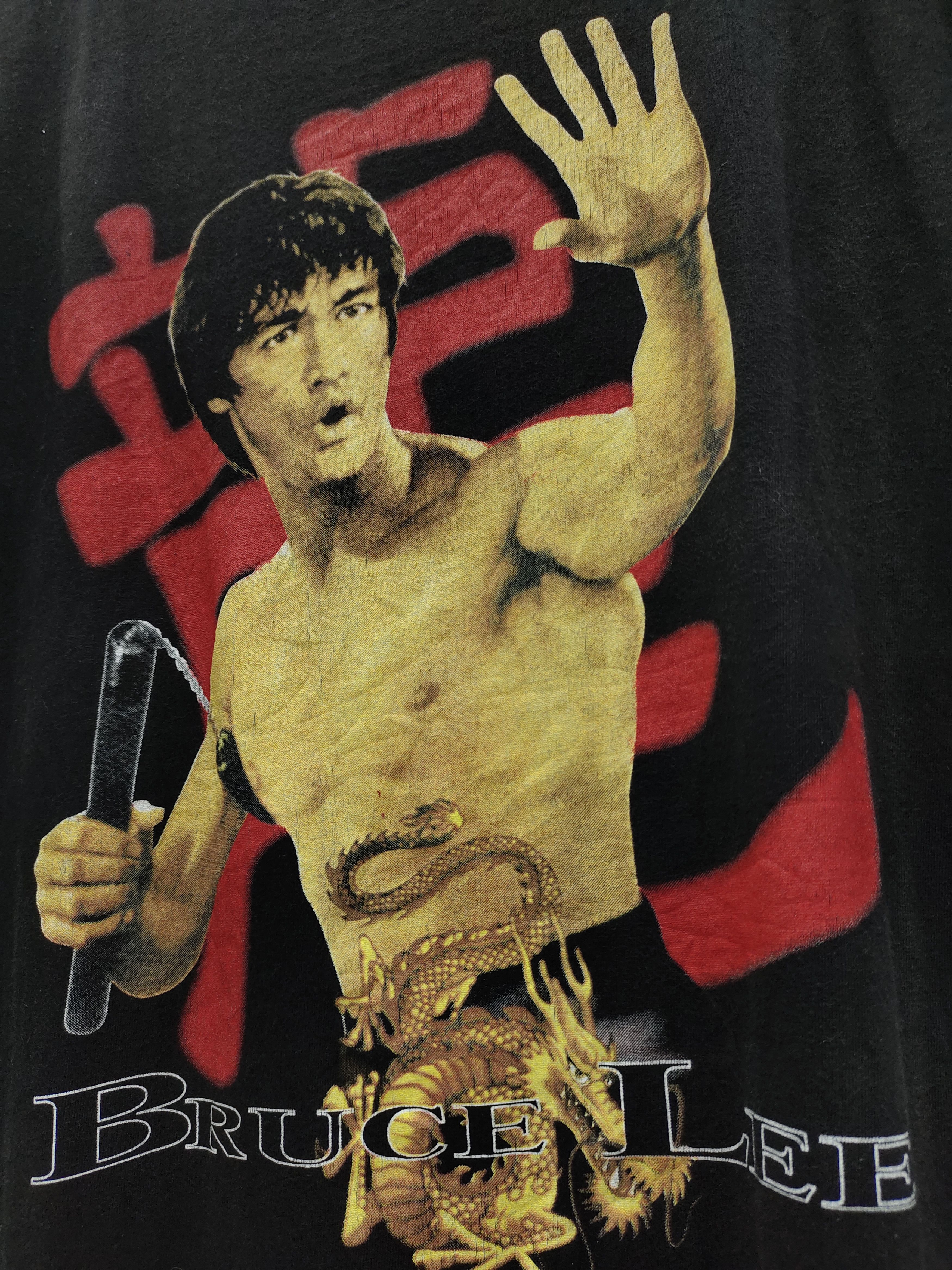 Iron Maiden × Vintage Vintage Rare 90s Bruce Lee Iron Maiden Tag Tee Size US L / EU 52-54 / 3 - 3 Thumbnail