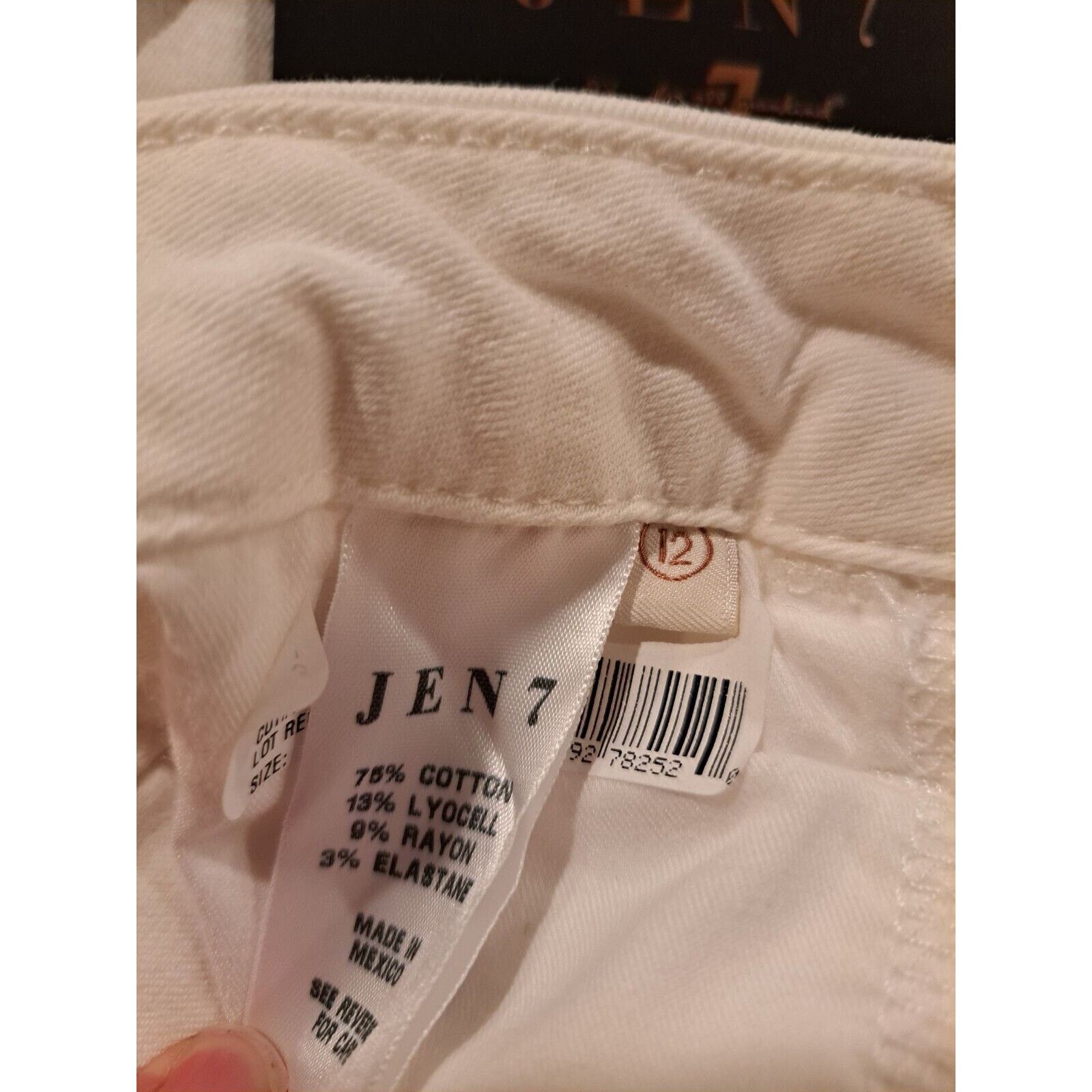 7 For All Mankind 7 For All Mankind Jen 7 Slim Bootcut Jeans White size 12 Size 34" / US 12 / IT 48 - 10 Thumbnail