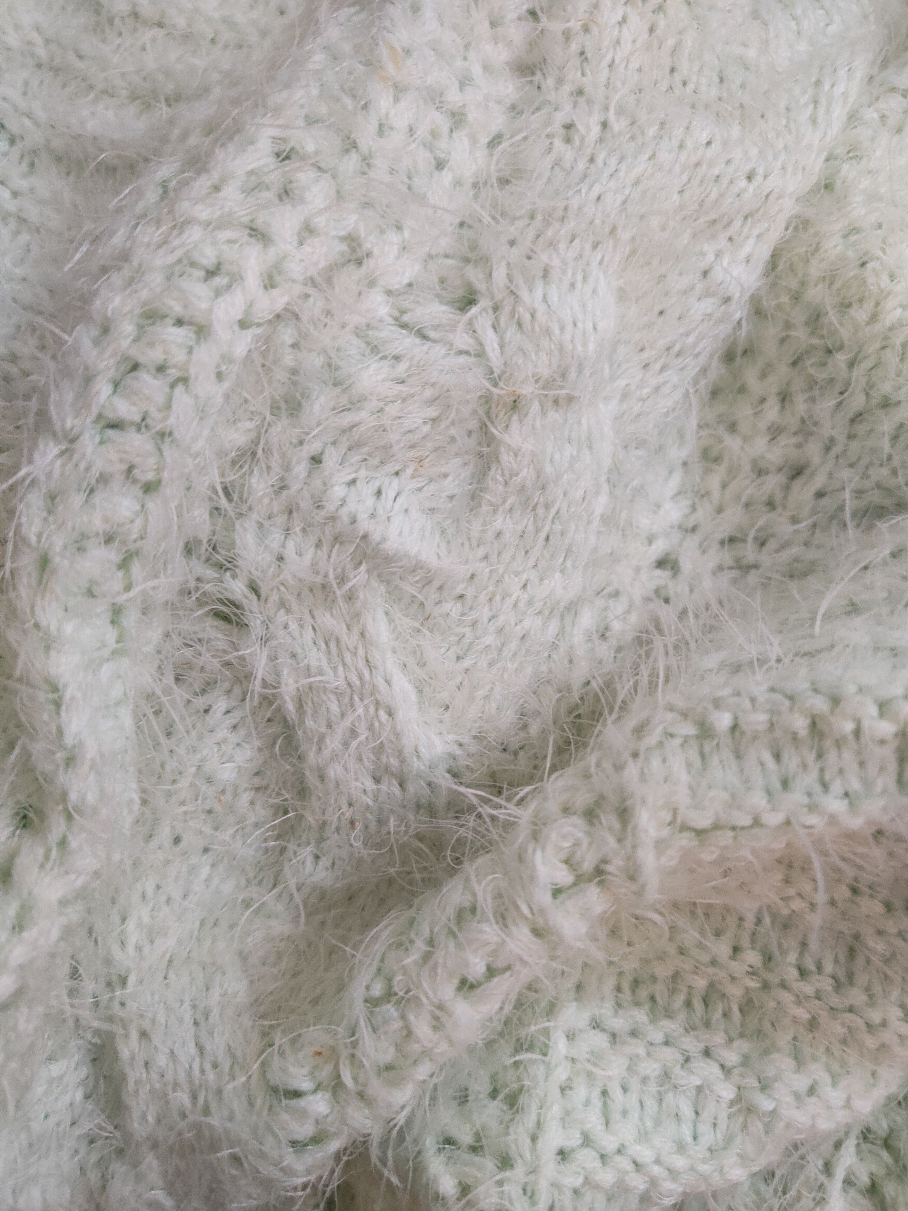Japanese Brand × Vintage COOL DESIGN Pink Mix Mint Green Fur Mohair Knitwear Size L / US 10 / IT 46 - 10 Thumbnail
