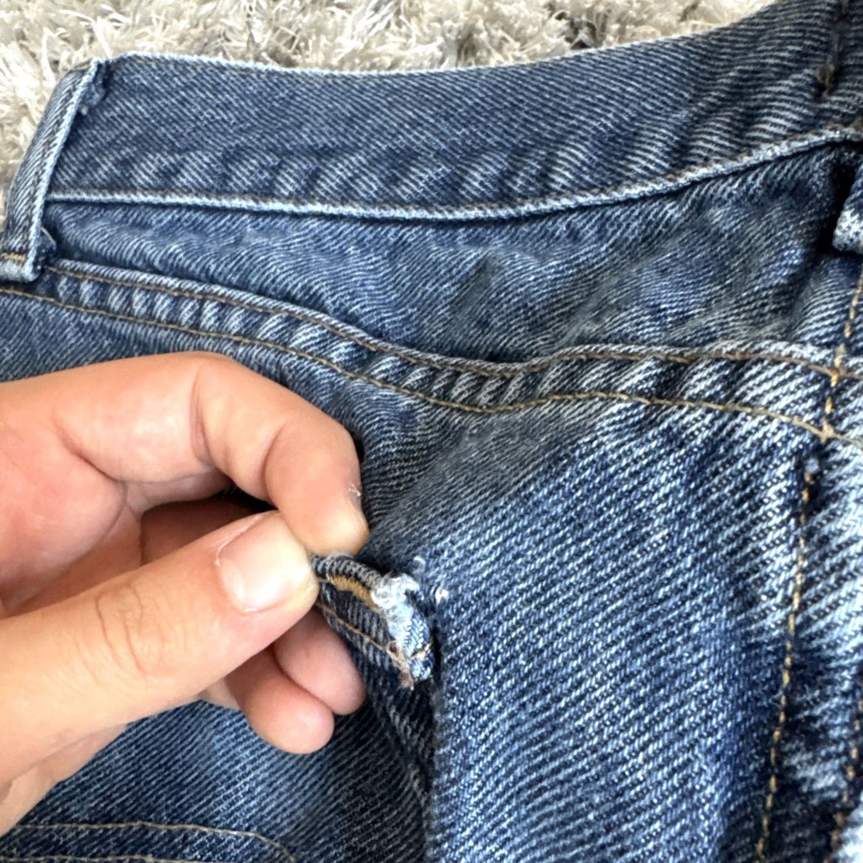 Lee VINTAGE Lee Jeans Men’s Size 33x32 Blue Denim Straight Casual Fit Workwear 00’s Size US 32 / EU 48 - 4 Thumbnail