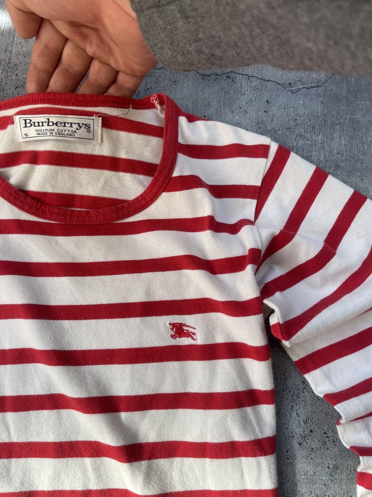 Burberry × Vintage Burberry’s Vintage Striped Long Sleeve Size S / US 4 / IT 40 - 5 Thumbnail