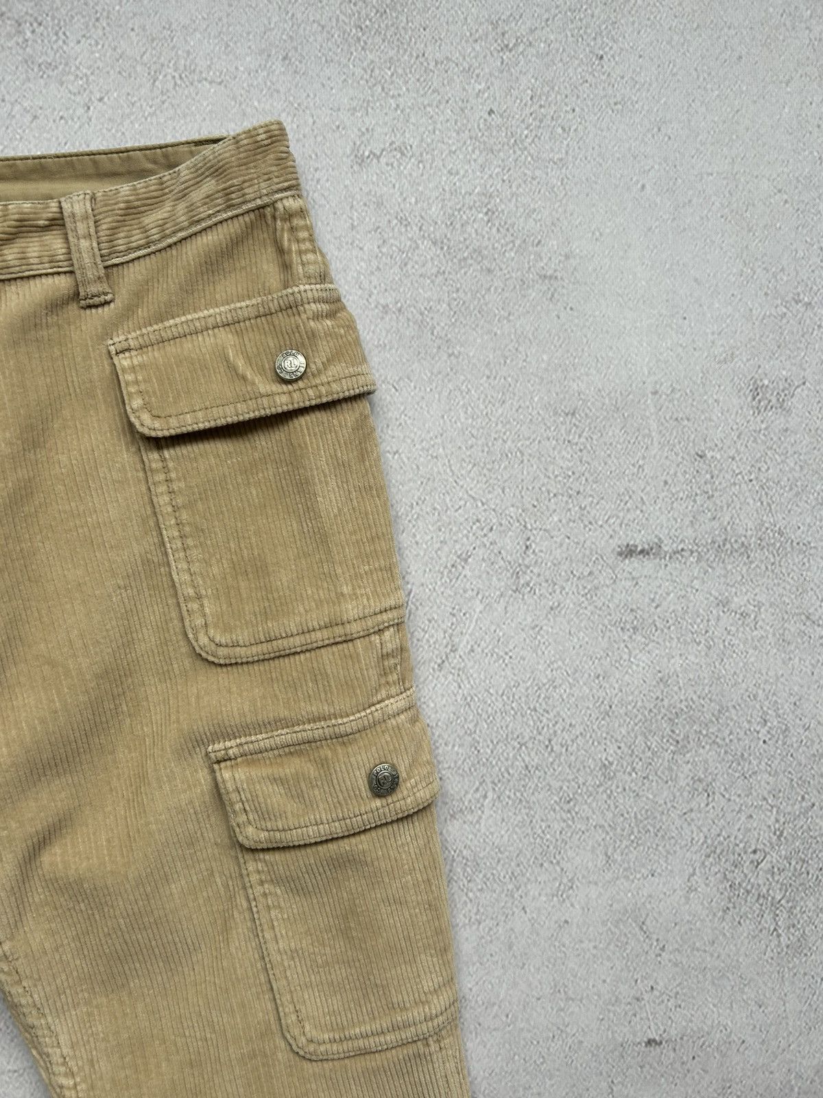 Polo Ralph Lauren × Vintage Polo Ralph Lauren Jeans women's velvet cargo pants size 6 Size 28" / US 6 / IT 42 - 4 Thumbnail