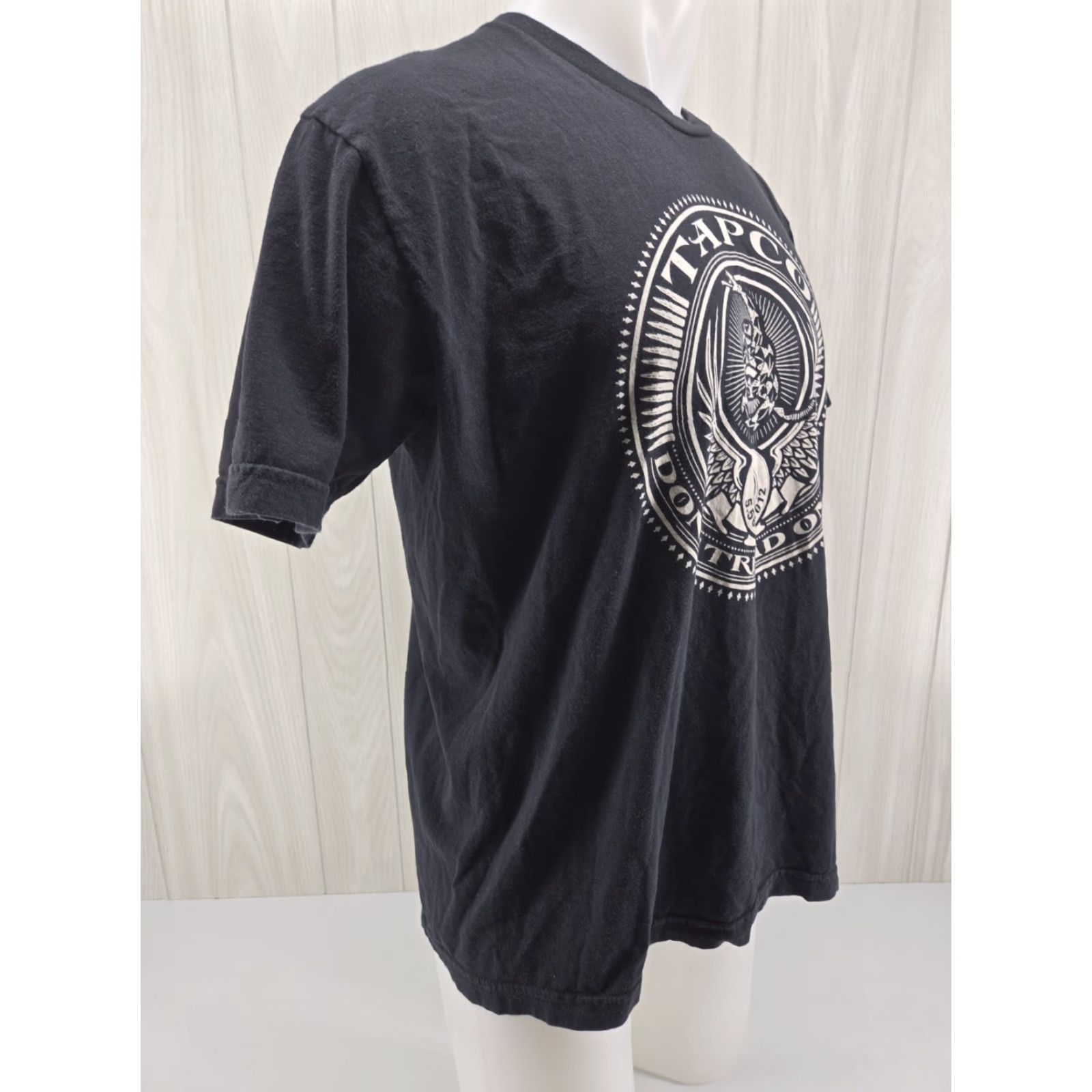 American Apparel VINTAGE TAPCO American Apparel Graphic Logo Promo T Shirt XL Crew Neck Short Sleeve Black Cotton Men USA 90s Military Gun Marines Logo Shirt XL Size US XL / EU 56 / 4 - 6 Thumbnail