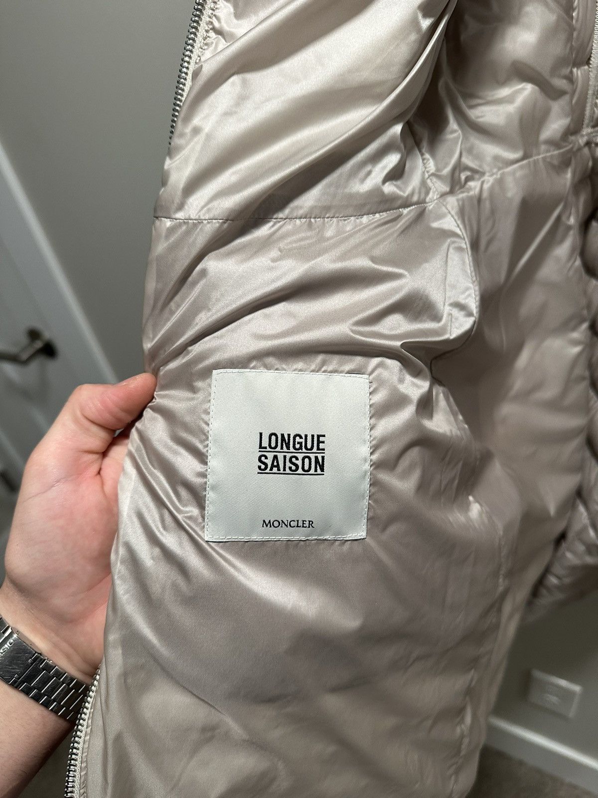 Moncler Moncler Grey Agatelon Long Puffer Jacket Size 2 / Small Size XS / US 0-2 / IT 36-38 - 10 Thumbnail