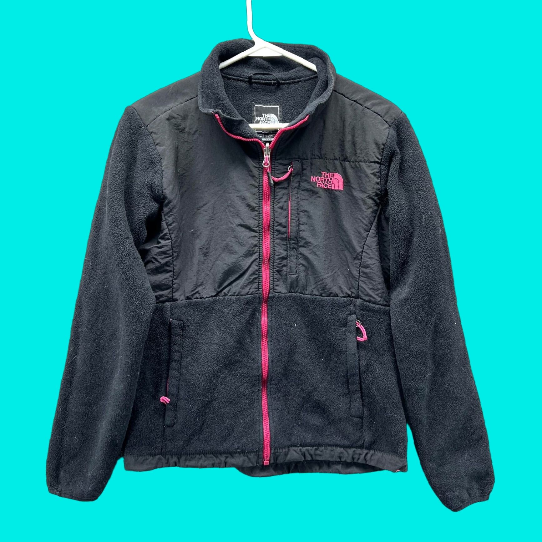 The North Face VINTAGE? The North Face Jacket Womens Medium Black Pink Polartec Fleece Full Zip Size M / US 6-8 / IT 42-44 - 1 Thumbnail