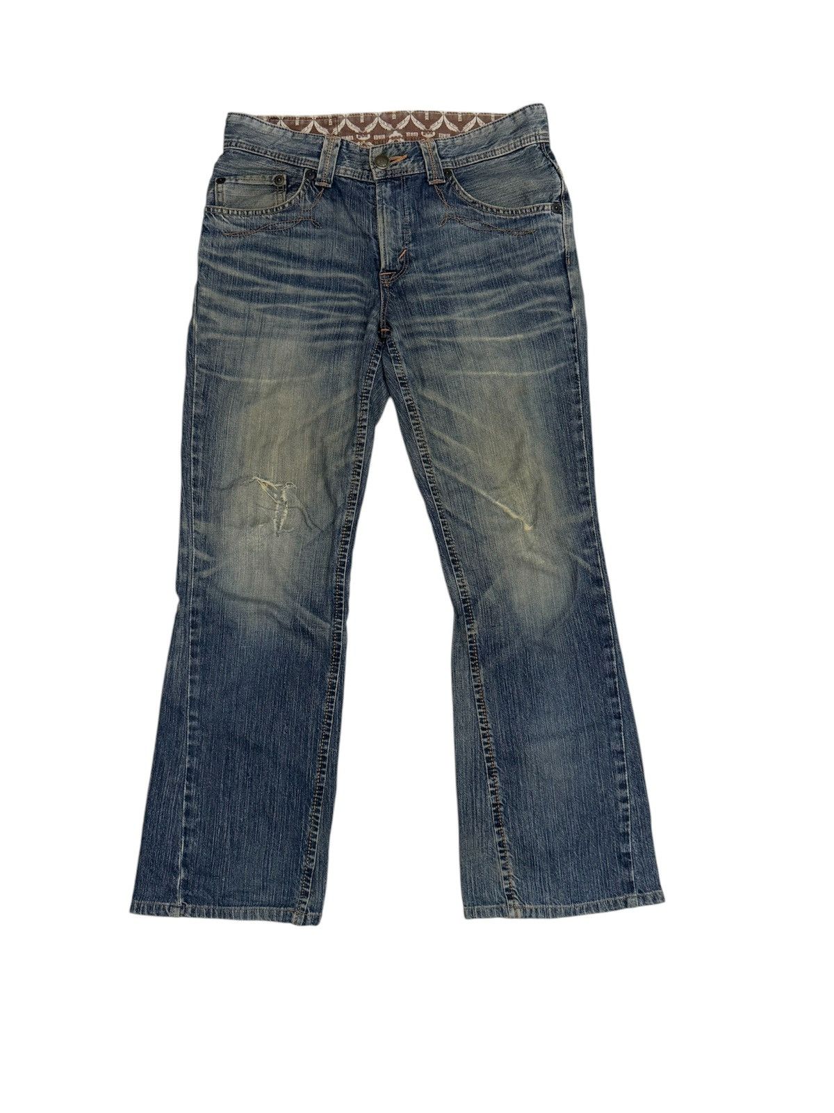 Edwin Edwin XV Native Style Flare Design Ripped Design Rare Size US 32 / EU 48 - 1 Thumbnail