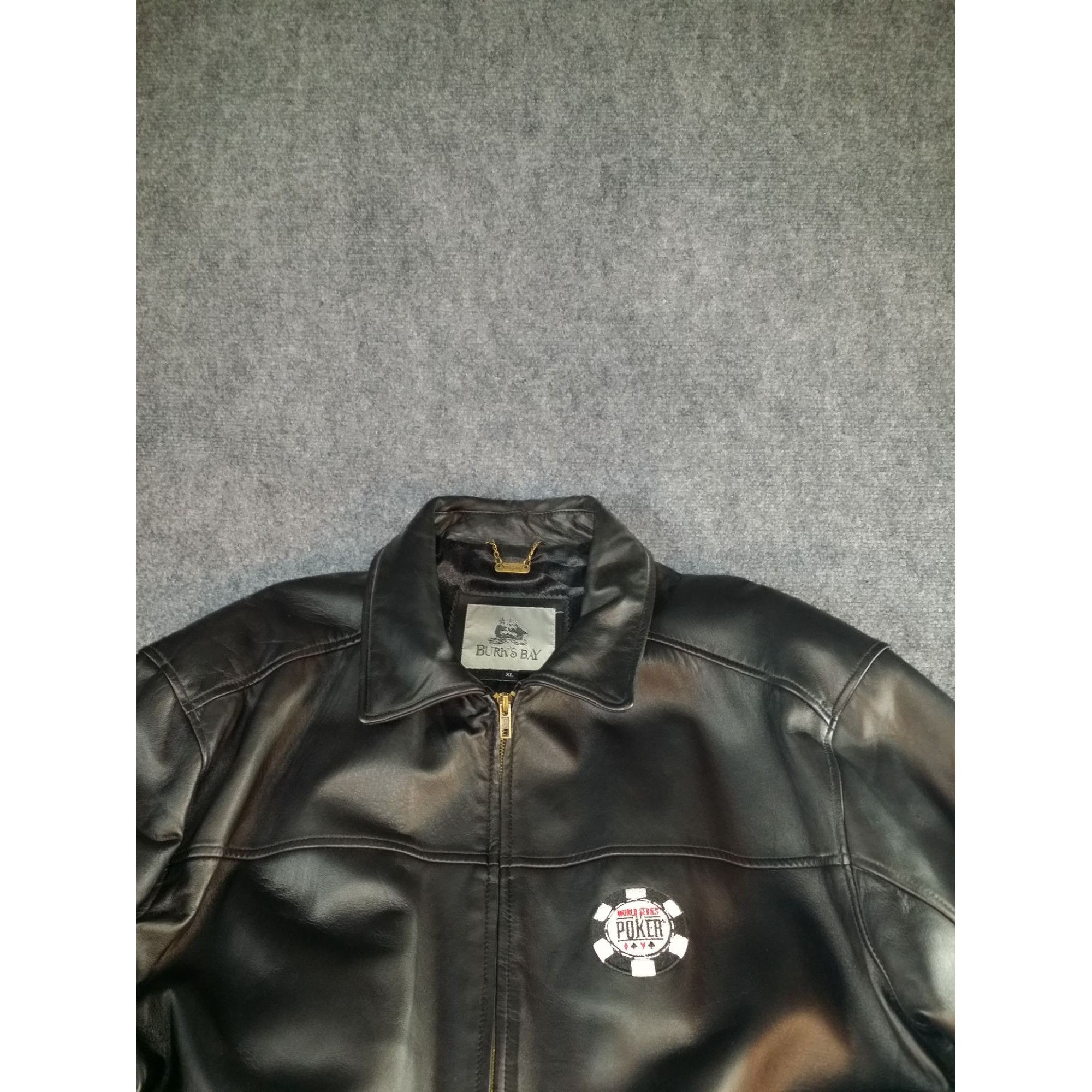 World Series Poker hot Leather Jacket, XXL