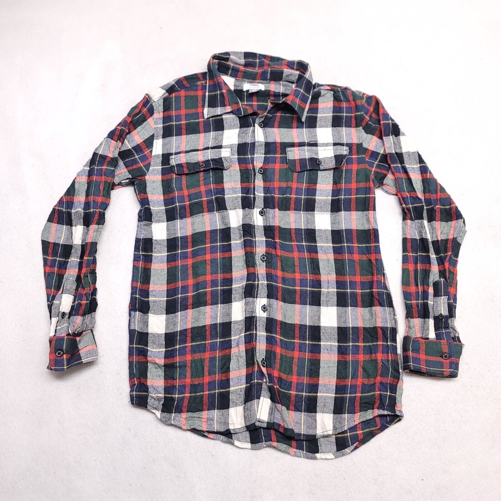 Old Navy Old Navy Tartan Flannel Shirt Mens Size Extra Large XL Black Size US XL / EU 56 / 4 - 2 Thumbnail