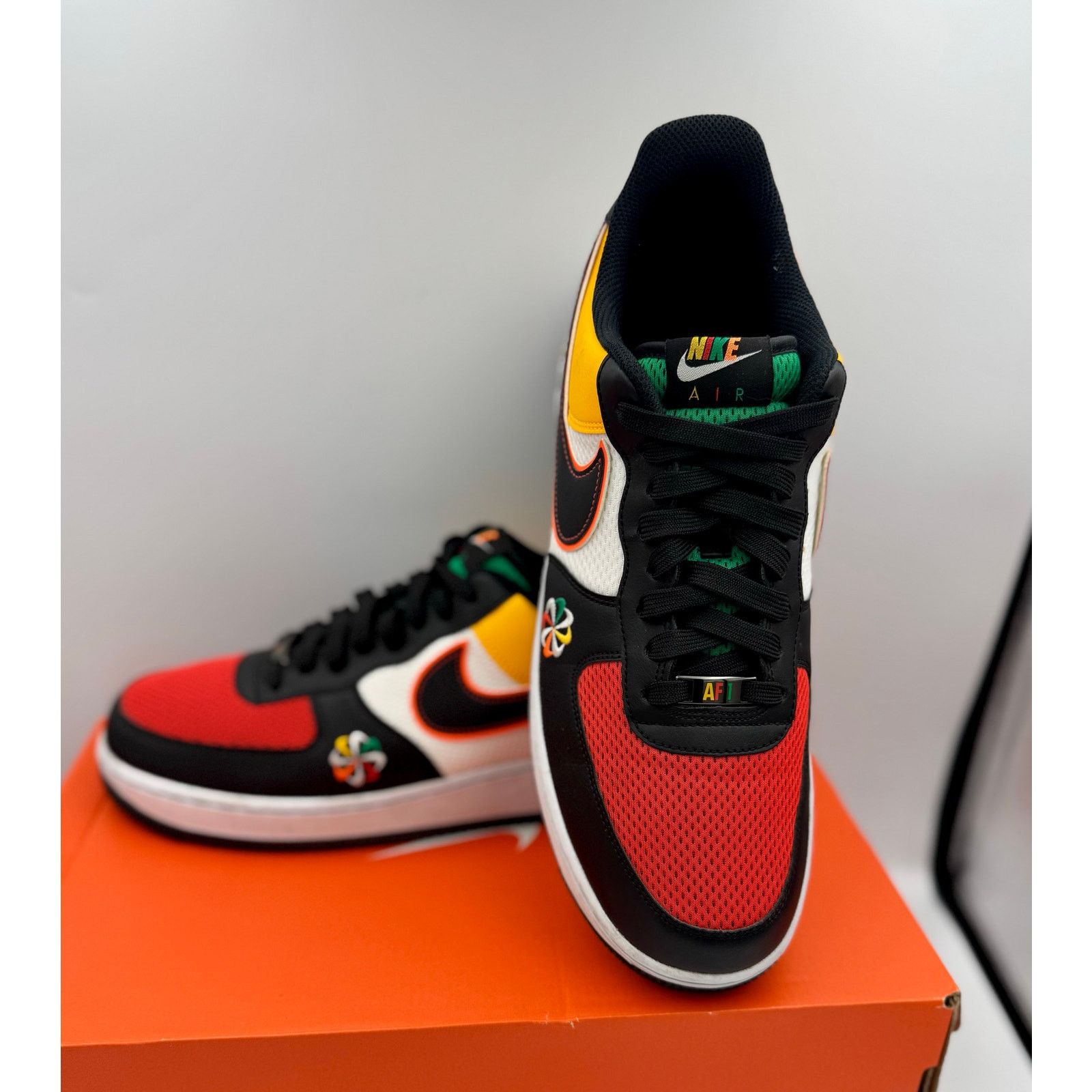 Nike AIR FORCE 1 LOW 'SUNBURST' CK9282-100 Sz11.5 preowned Size US 11.5 / EU 44-45 - 7 Thumbnail
