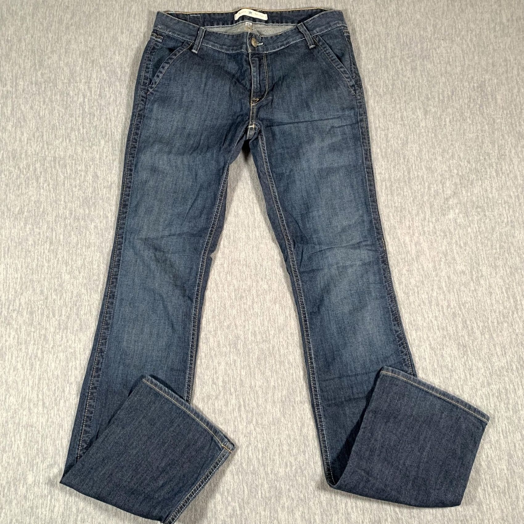 Vintage VINTAGE Agave Nectar Jeans Womens 29 La Patrona Classic Straight Trouser Tuscany Flex Size 29" - 2 Thumbnail