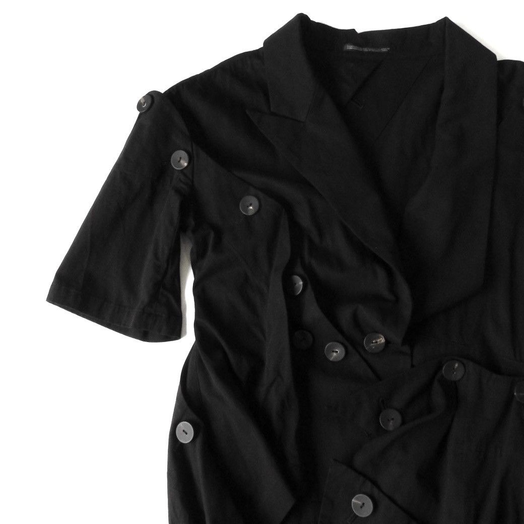 Yohji Yamamoto Yohji Yamamoto Femme SS18 Drape Button Asymmetrical Jacket Size M / US 6-8 / IT 42-44 - 5 Thumbnail