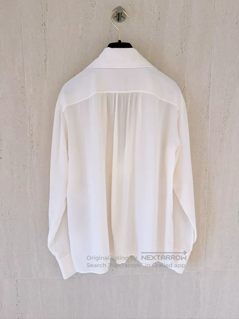 Chanel Chanel Deep V diamond silk shirt Size XXS / US 00 / IT 34 - 2 Thumbnail