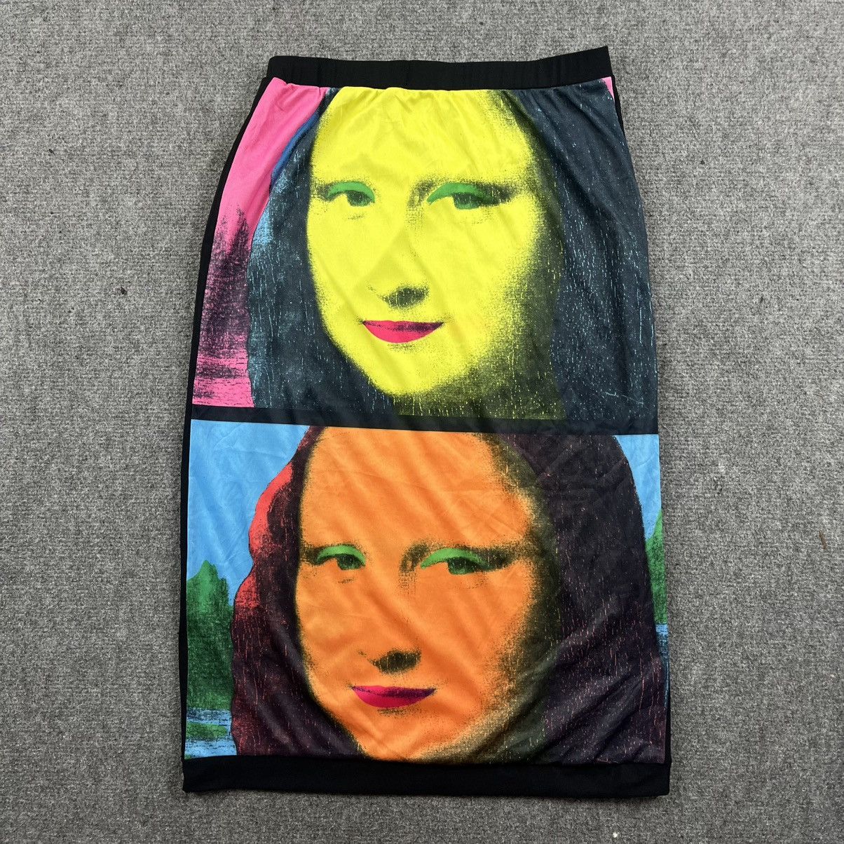 Designer × Tripp NYC Vintage 90s Tripp NYC Monalisa Potrait Pop Art Made In Usa Size 24" / US 00 / IT 34 - 2 Thumbnail