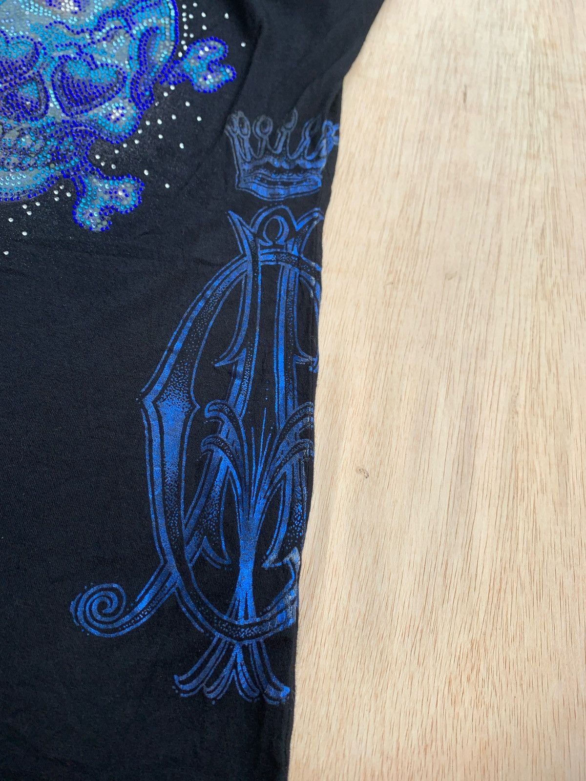 If Six Was Nine × Japanese Brand × Le Grande Bleu (L.G.B.) Christian Audigier Skull Poem Women's Tshirt Size M / US 6-8 / IT 42-44 - 5 Thumbnail