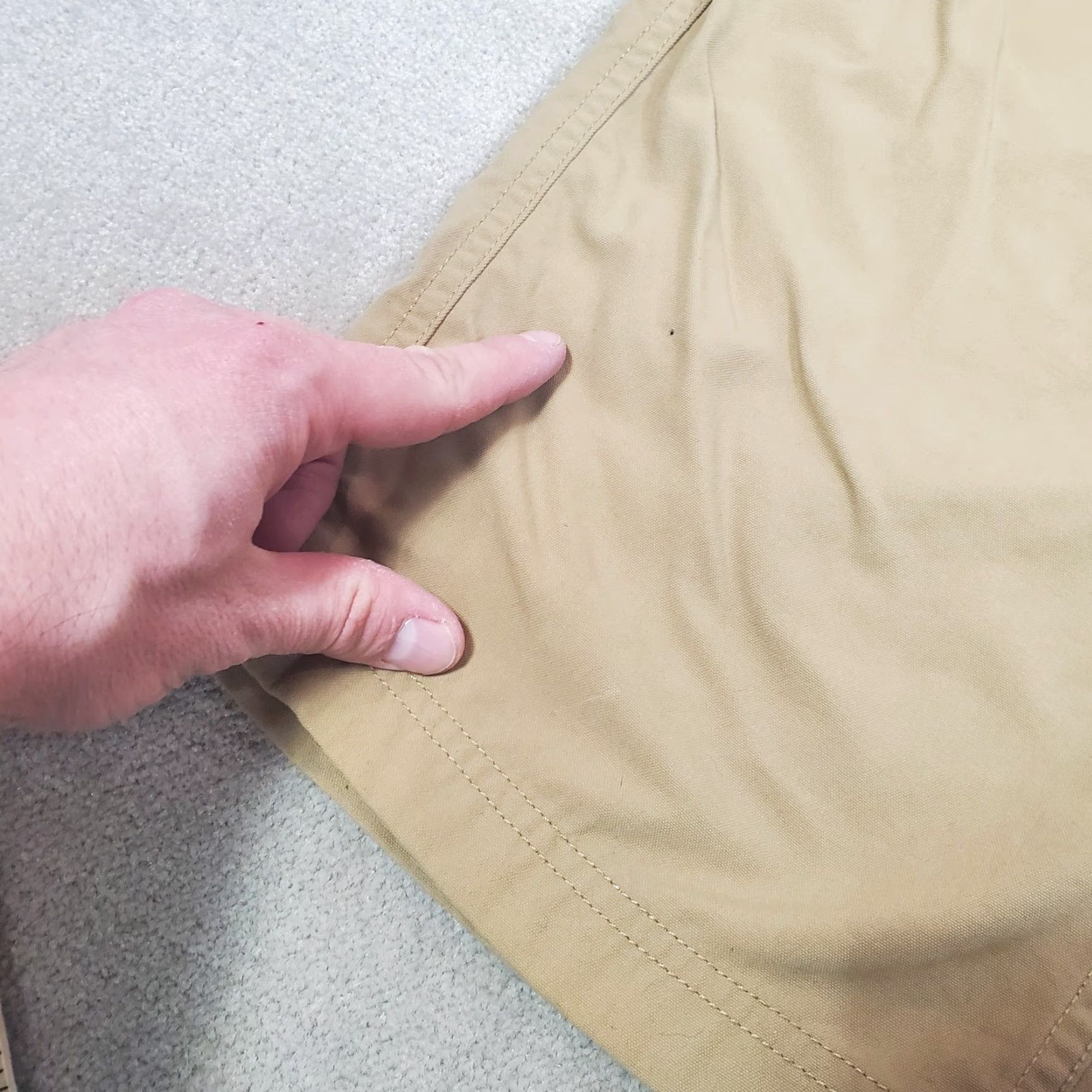 Vintage Duluth Pants Mens XL Beige Cargo Jeans Nylon 34 in Inseam Regular Straight Pockets Logo Front Flat Front Outdoor Casual Workwear Outdoors Size US 36 / EU 52 - 3 Thumbnail