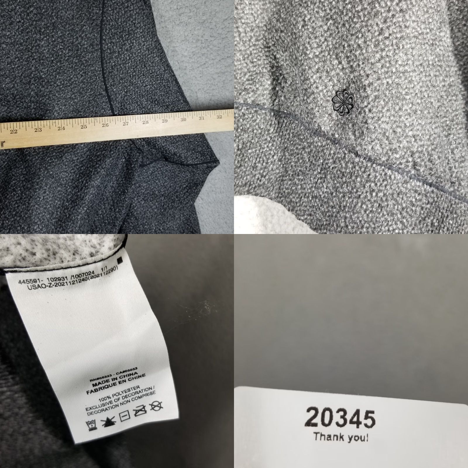 Nike Nike Forward Hoodie Women's L Gray Logo Pullover Therma-FIT ADV Sweatshirt Fall Winter Size L / US 10 / IT 46 - 8 Thumbnail