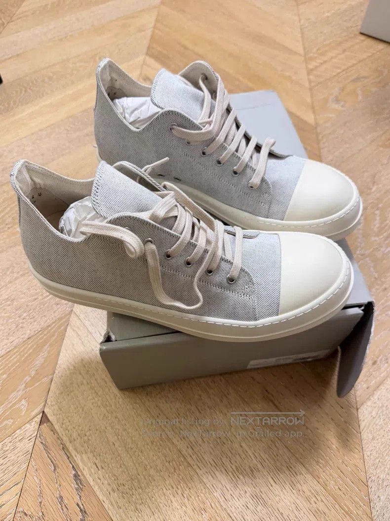 Rick Owens Rick Owens Denim High-Top Shoes Size US 11 / EU 44 - 1 Thumbnail
