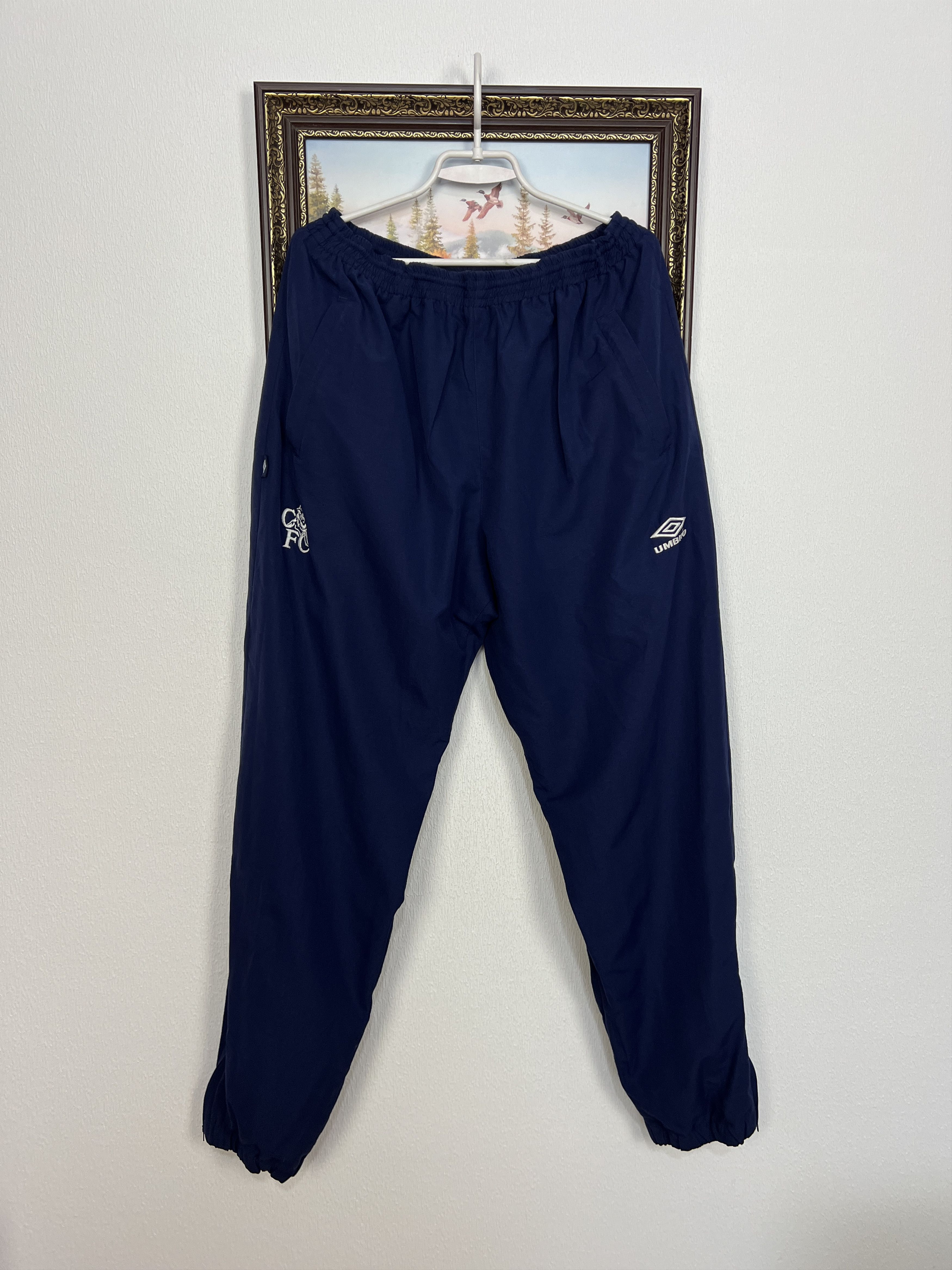 Umbro Vintage 90's Chelsea Football Pants Soccer Sweatpants Train Size US 38 / EU 54 - 1 Thumbnail