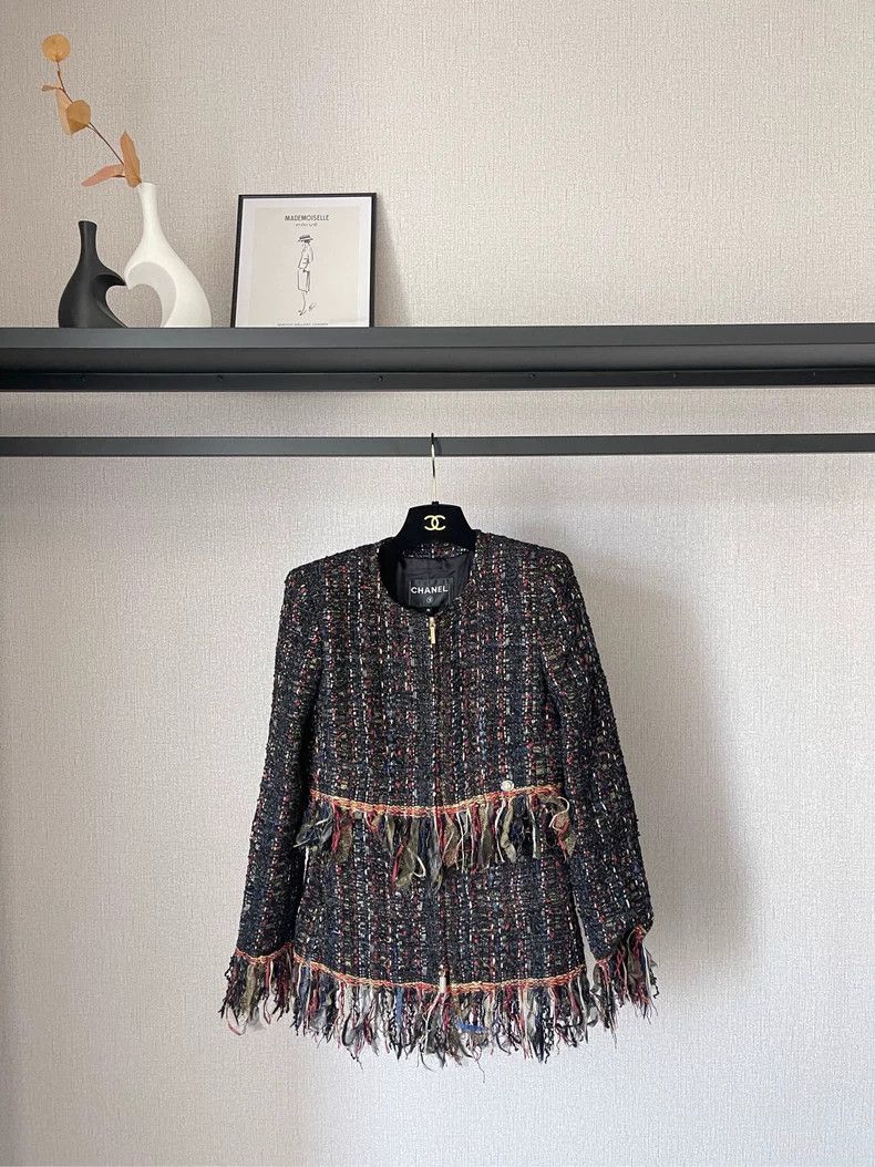 Chanel Chanel Metropolitan series black, red and blue mosaic jacke Size XS / US 0-2 / IT 36-38 - 1 Thumbnail