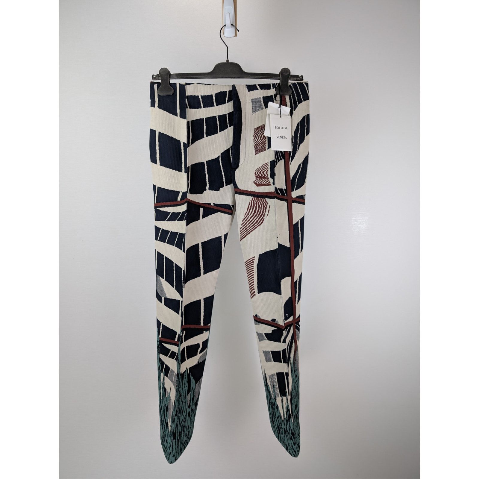 Bottega Veneta o1rshd1 Window Jacquard Trousers Sweatpants in Midnight Blue Size US 32 / EU 48 - 9 Thumbnail