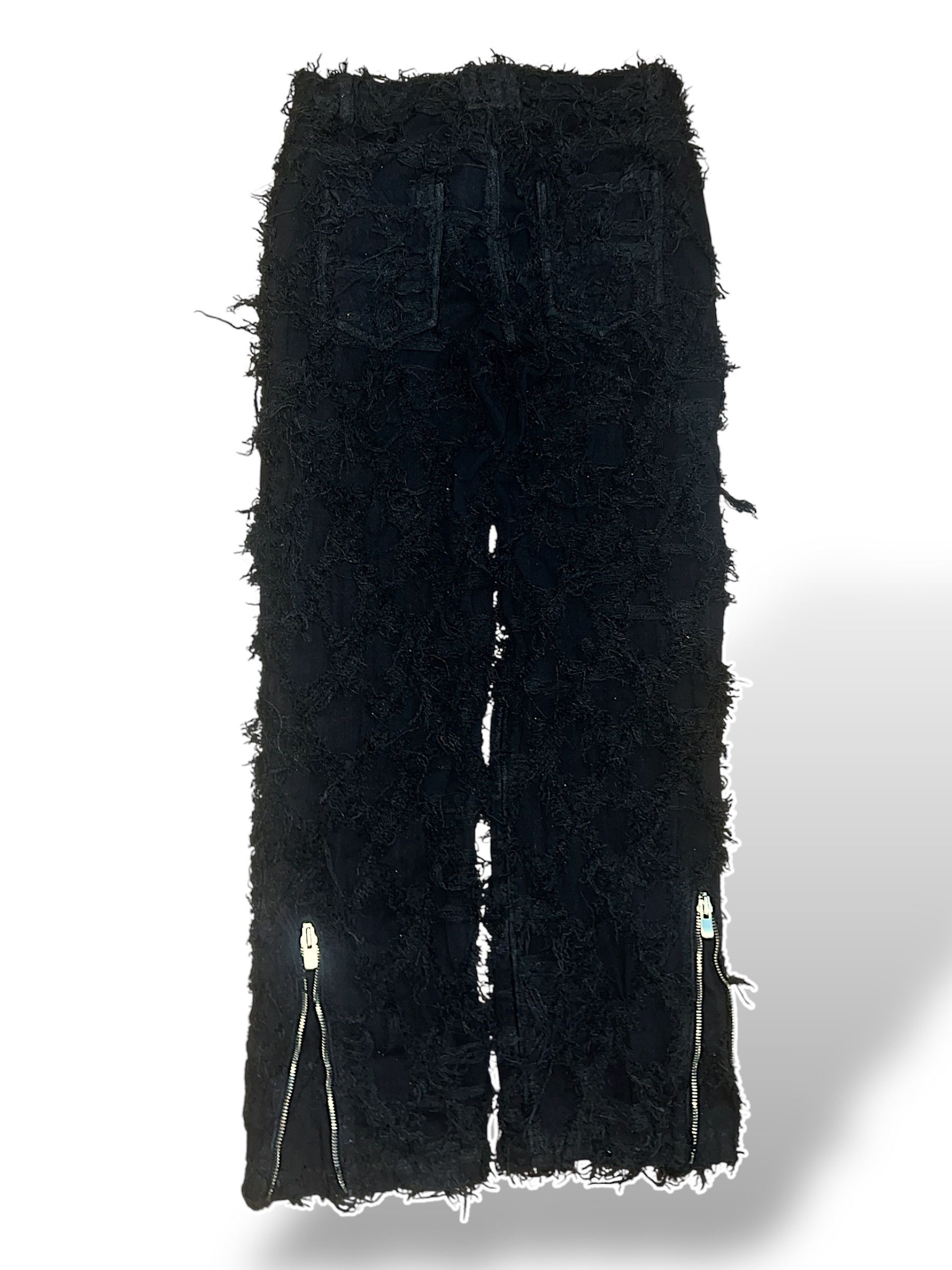 SHINE LUXURY Shine Luxury Studios “EGHOIST” Distressed Flared Denim Size US 32 / EU 48 - 4 Thumbnail