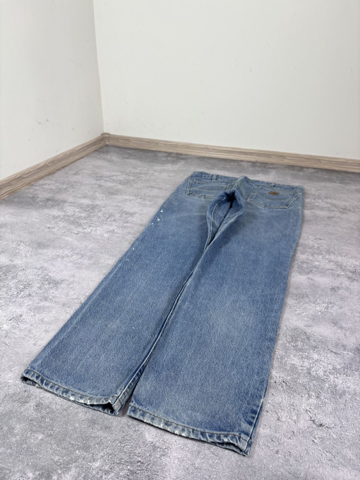 Carhartt Carhartt Men’s Denim Jeans Faded Blue USA Workwear B18 DST Size US 34 / EU 50 - 3 Thumbnail