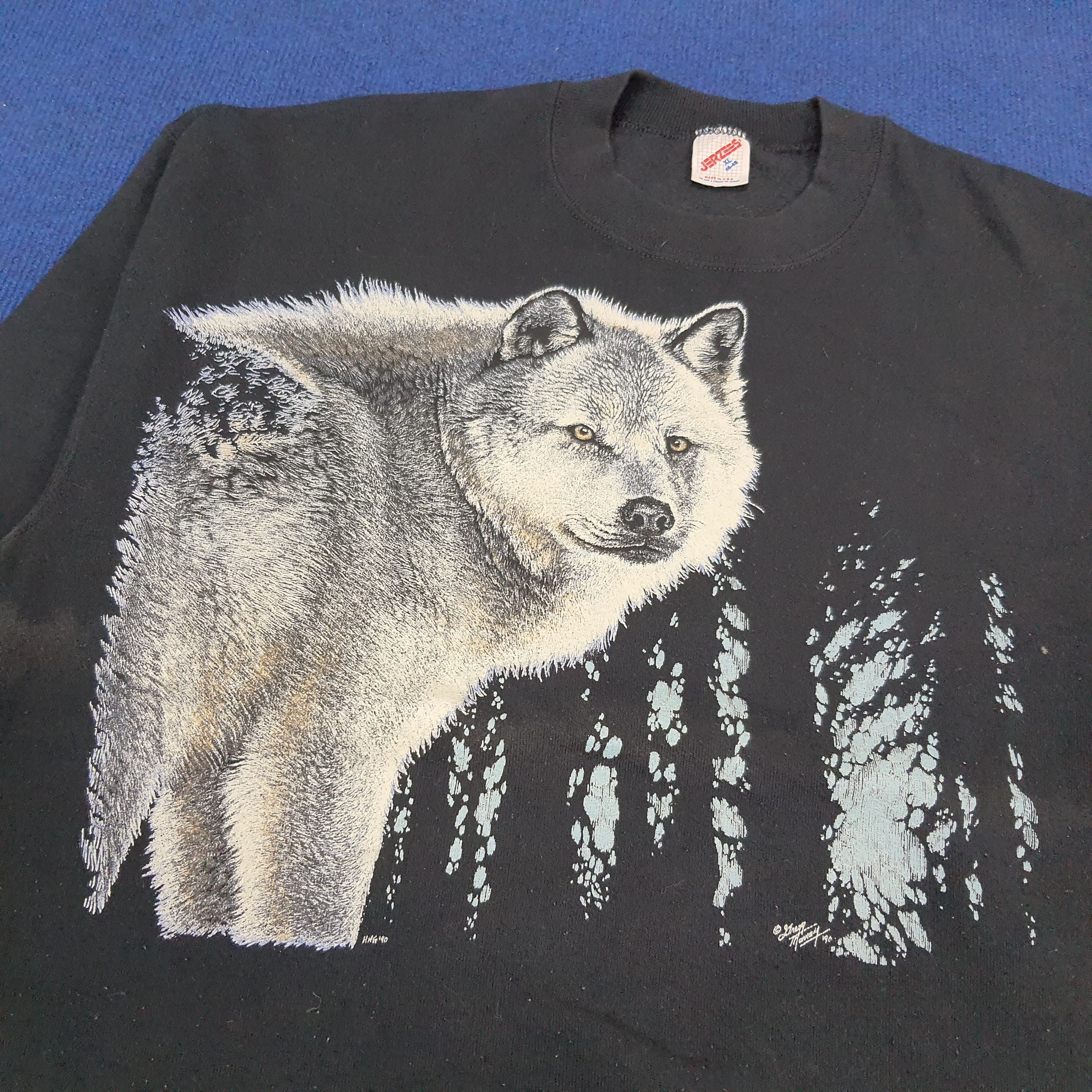 Habitat × Vintage Vintage Habitat Wolf Winter Streetwear Sweatshirt Size US M / EU 48-50 / 2 - 2 Thumbnail