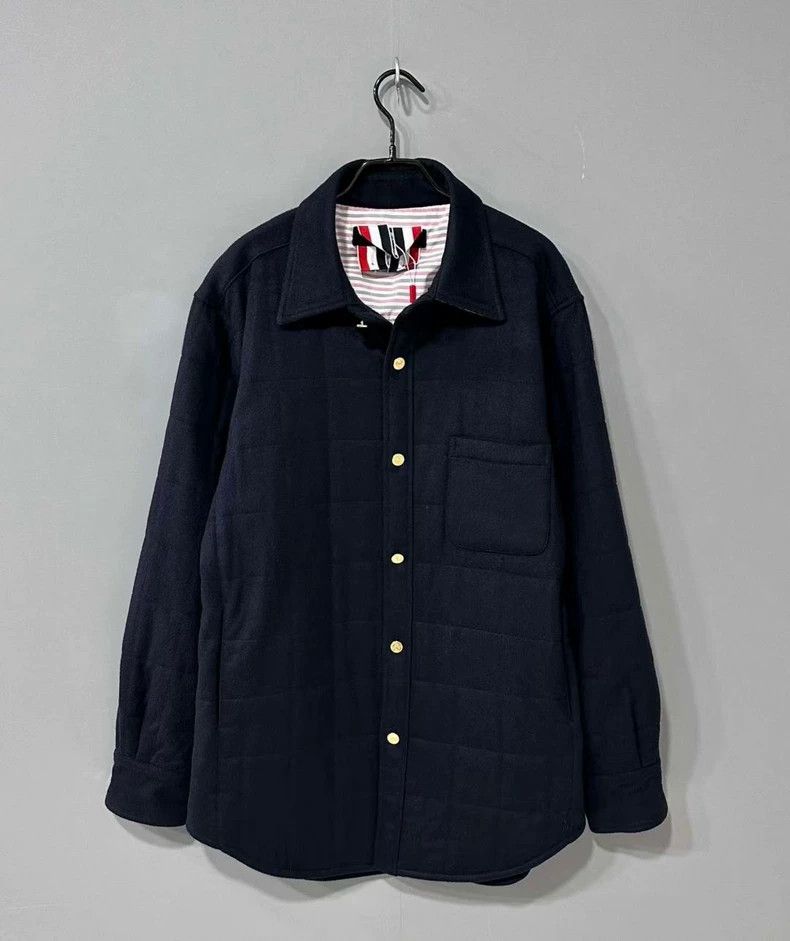 Thom Browne Black Quilted Cotton Jacket by Thom Browne-dmc Size US S / EU 44-46 / 1 - 1 Thumbnail