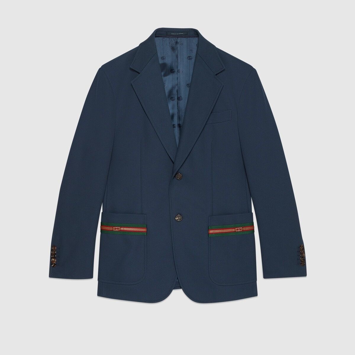 o1loc1c0226 751155 Cotton Formal Jacket With Web Detail
