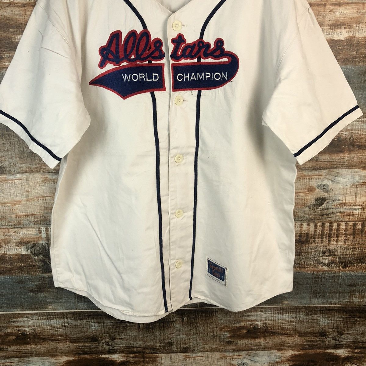 Japanese Brand × Vintage Javonite Gear All Star White jersey #A1972 Size US M / EU 48-50 / 2 - 3 Thumbnail