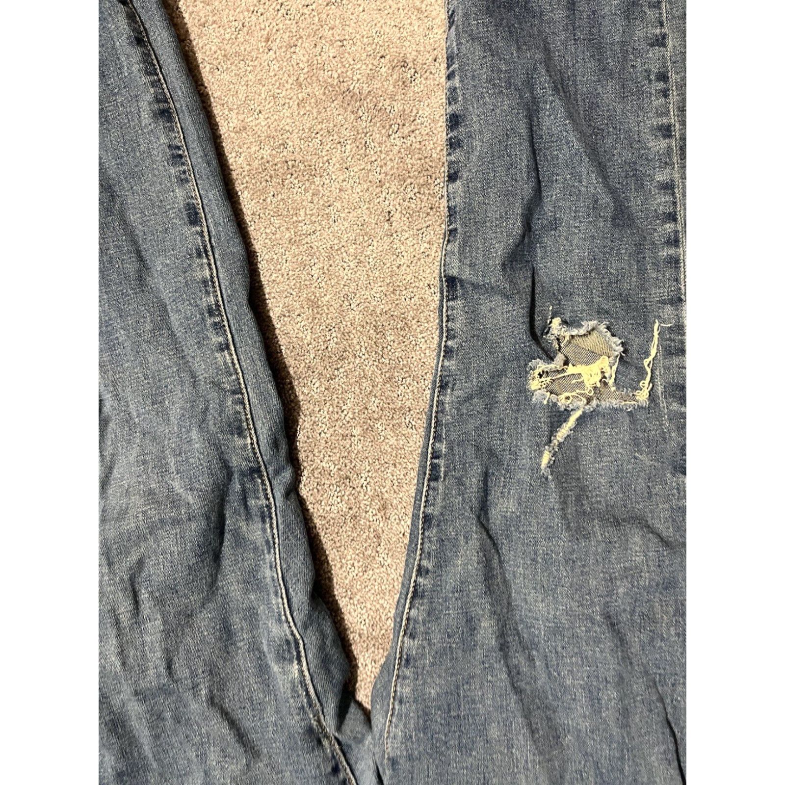 Anthropologie VINTAGE anthropologie Pilcro Jeans Size 31 Blue Slim Boyfriend 90s Bohemian Womens Size 24" / US 00 / IT 34 - 7 Thumbnail