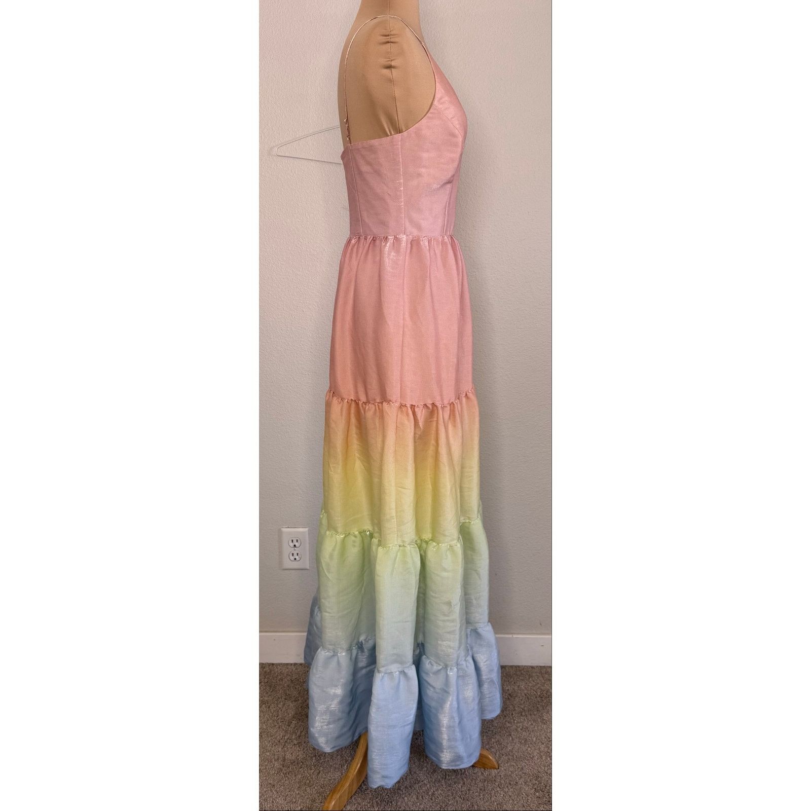 Other YUMI KIM Sullivan Tiered Maxi Dress Rainbow Ombré XS Size XS / US 0-2 / IT 36-38 - 6 Thumbnail