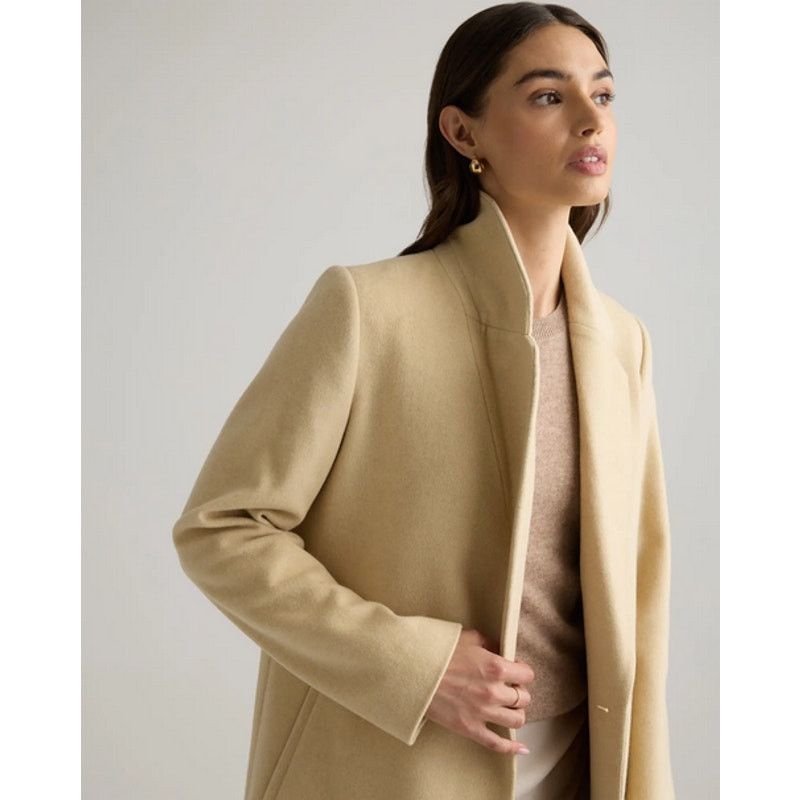 Quince Quince Italian Wool Classic Single-Breasted Coat NWT Size L Size L / US 10 / IT 46 - 6 Thumbnail