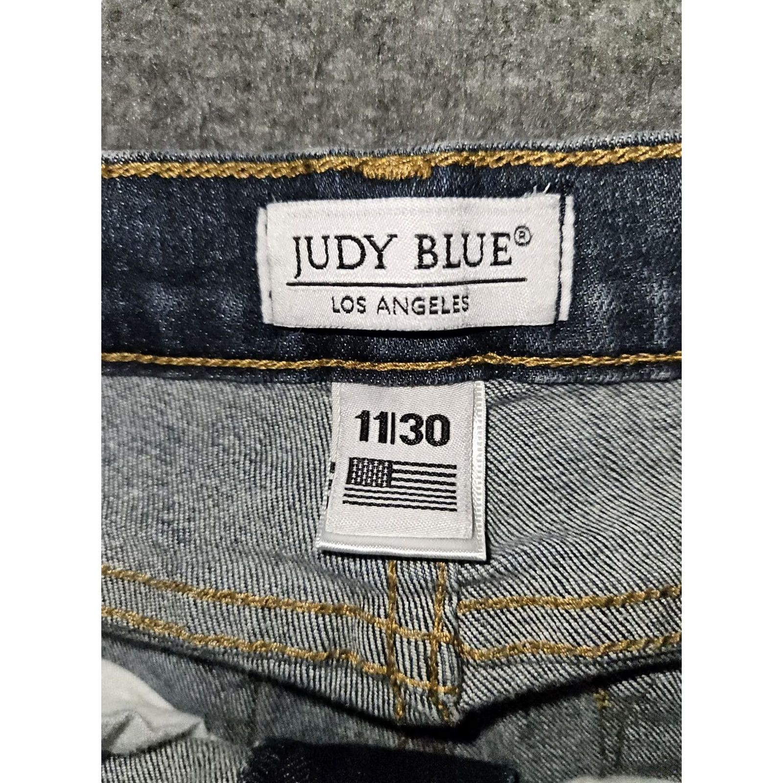 Vintage Judy Blue Jeans Skinny Ankle Juniors 11/30 Mid Rise Stretch Made in USA Preppy Size 32" / US 10 / IT 46 - 2 Thumbnail